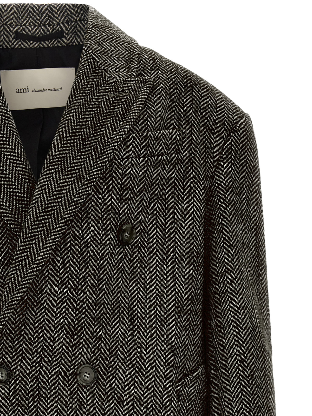 Ami Paris Double-Breasted Coat
