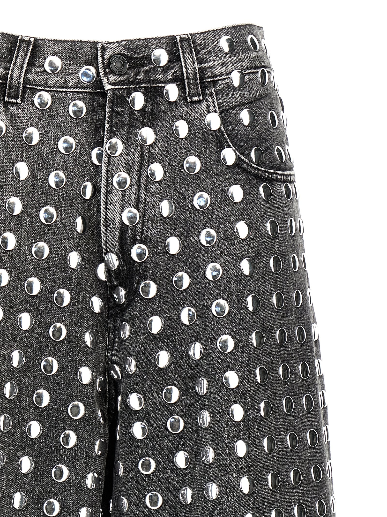 Haikure 'Belle Black Studded' Bermuda Shorts