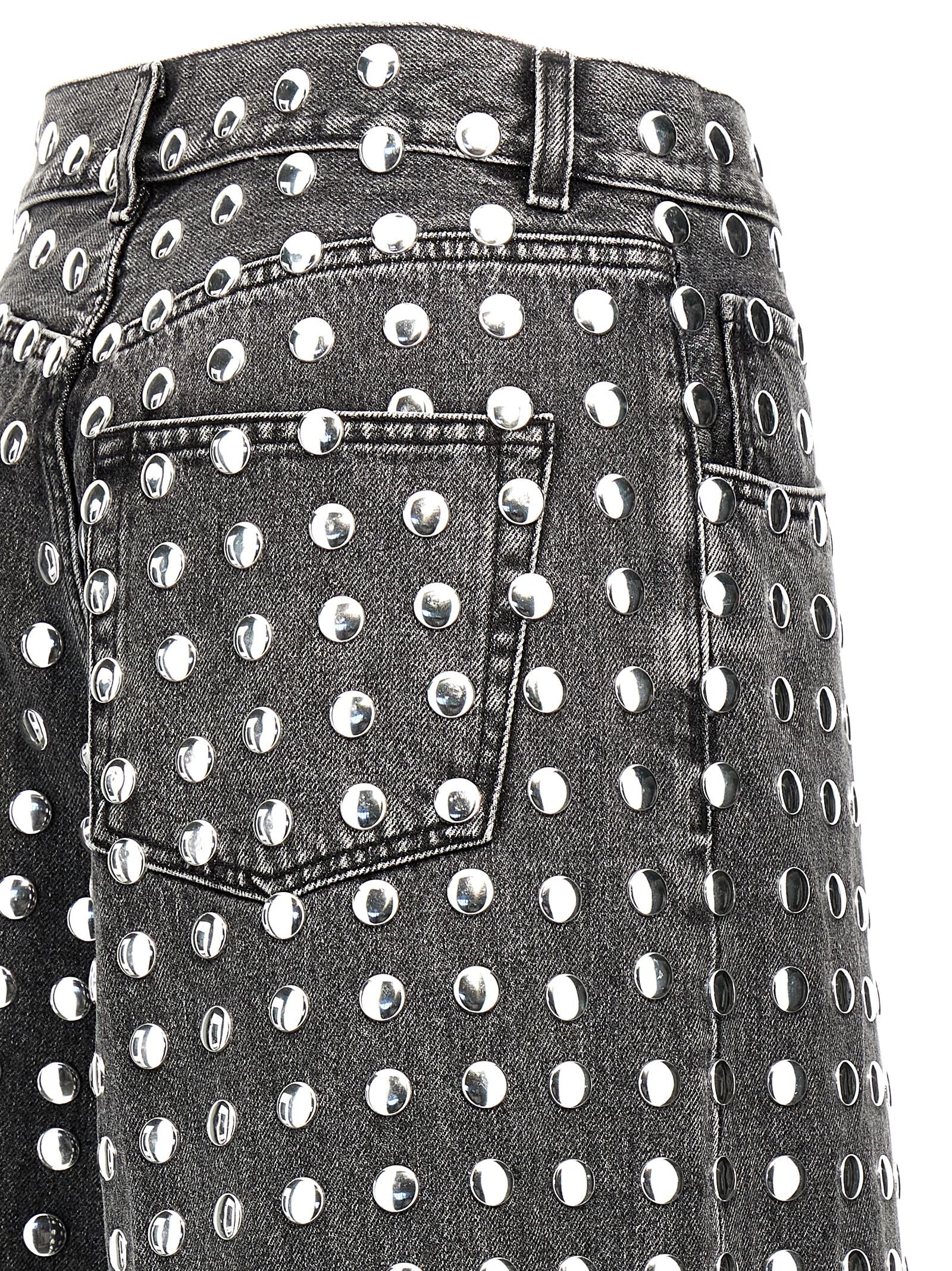 Haikure 'Belle Black Studded' Bermuda Shorts