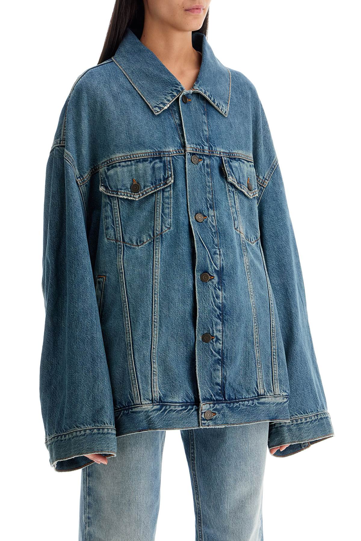 Haikure Janet'S Oversized Denim Jacket