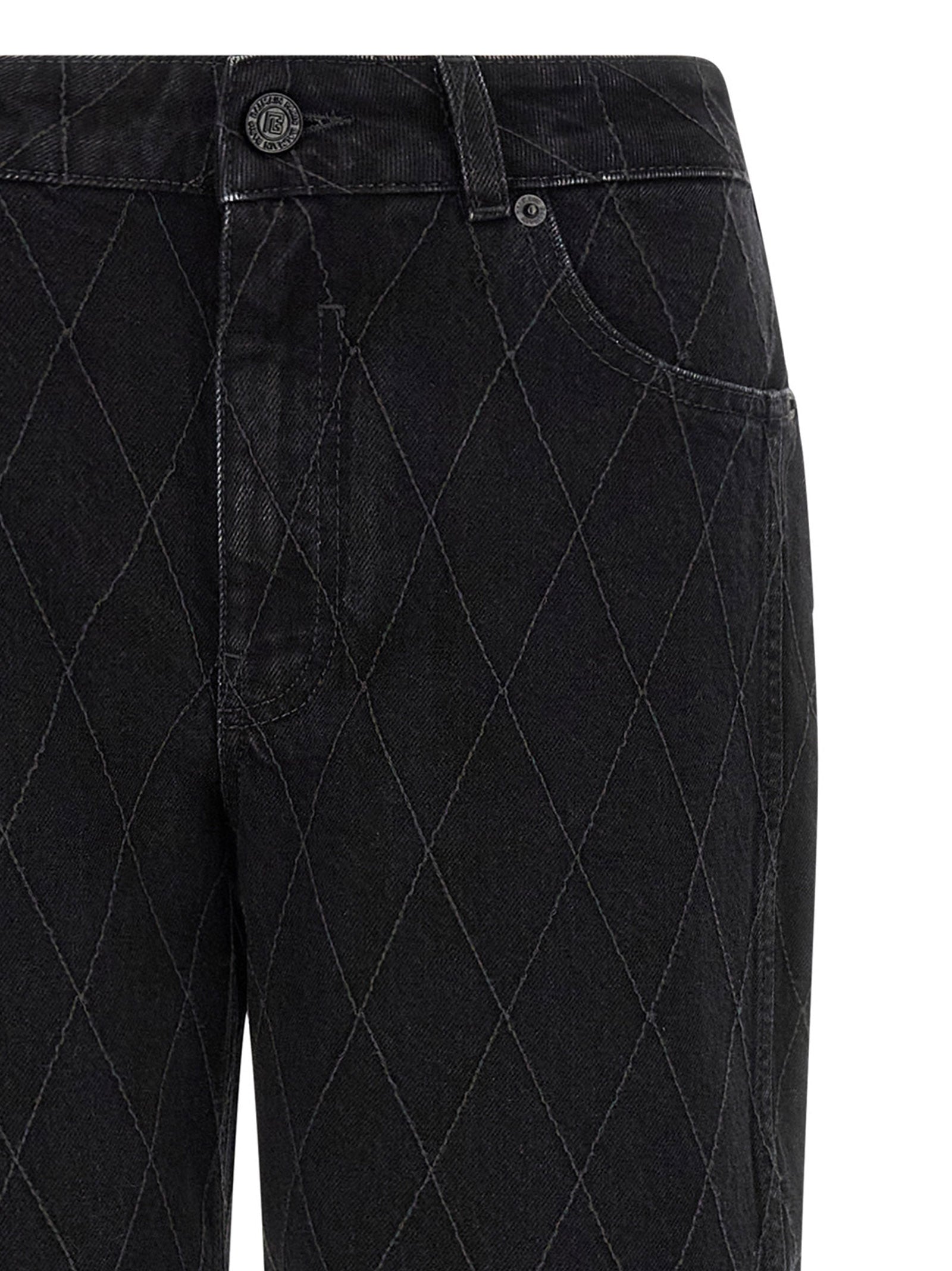 Balmain Diamond-Shaped Jeans