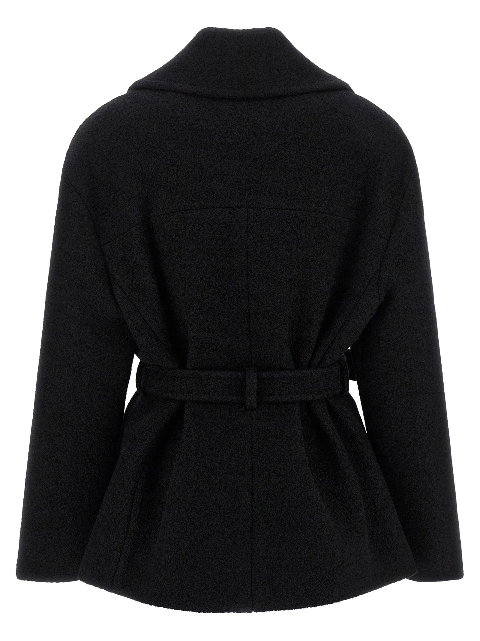 Balmain 'Anthem' Belted Caban