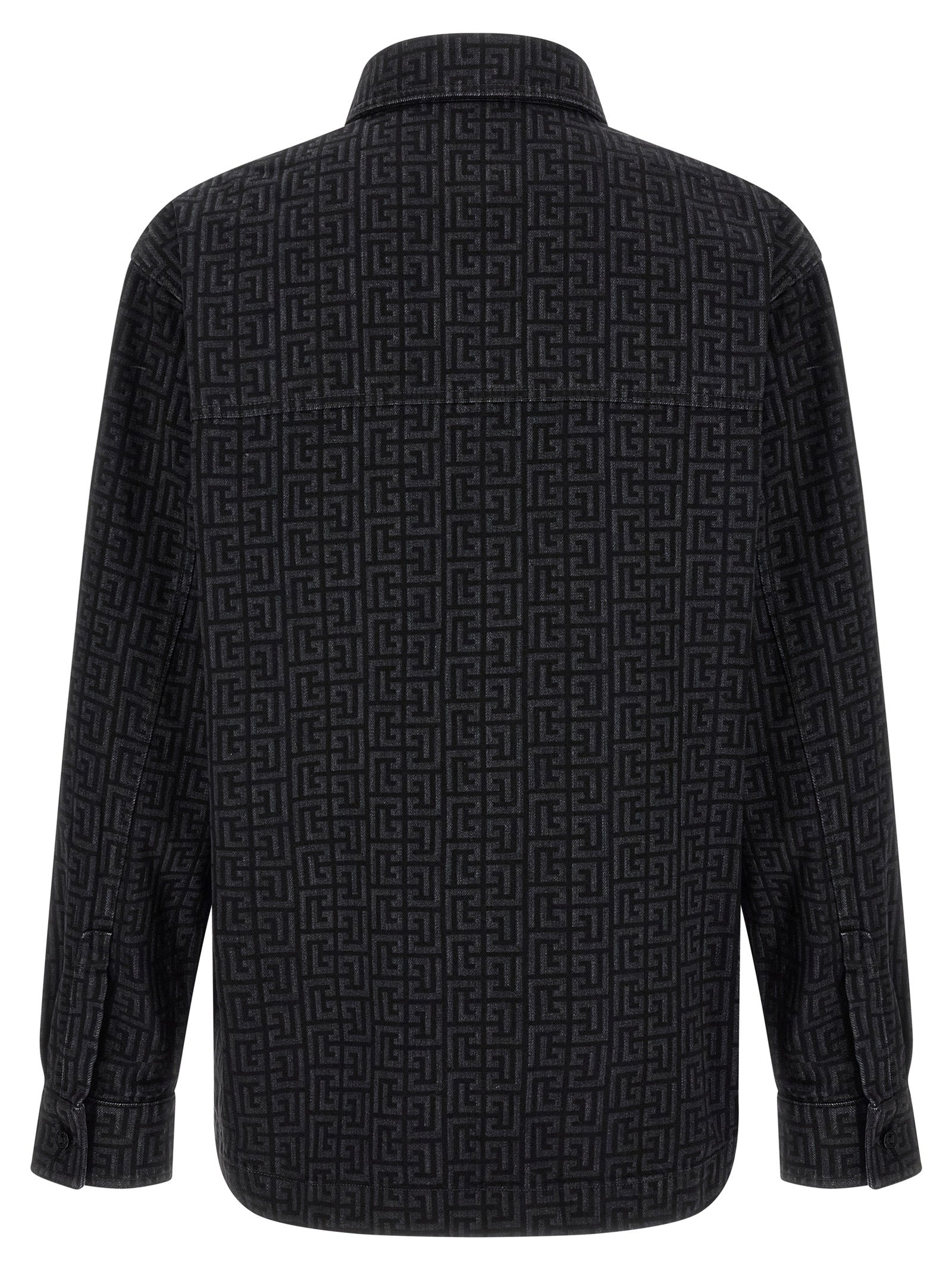 Balmain Monogram Pattern Overshirt