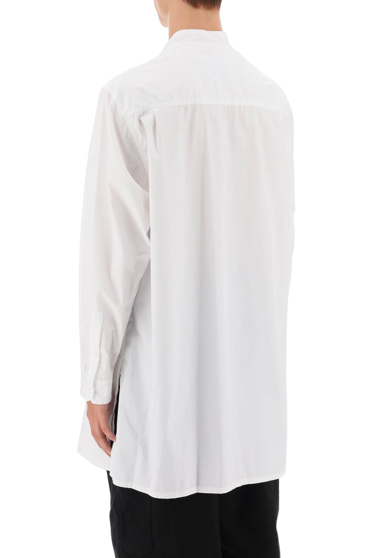 Yohji Yamamoto Layered Longline Shirt White