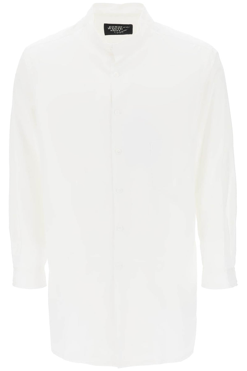 Yohji Yamamoto Layered Longline Shirt White