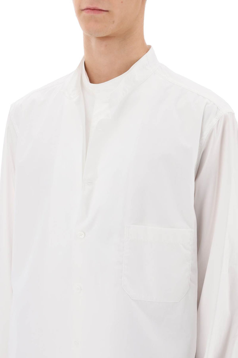 Yohji Yamamoto Layered Longline Shirt White