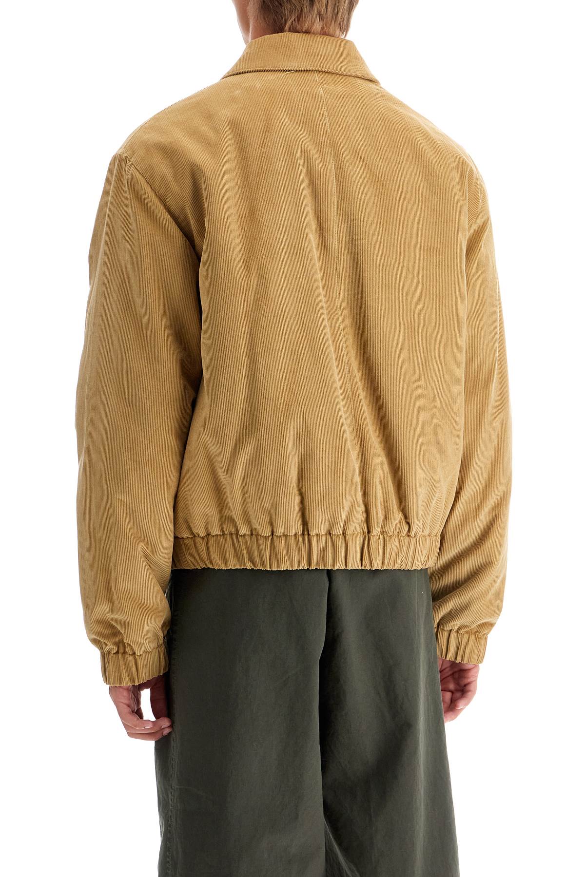 AMI Paris Corduroy Bomber Jacket Beige