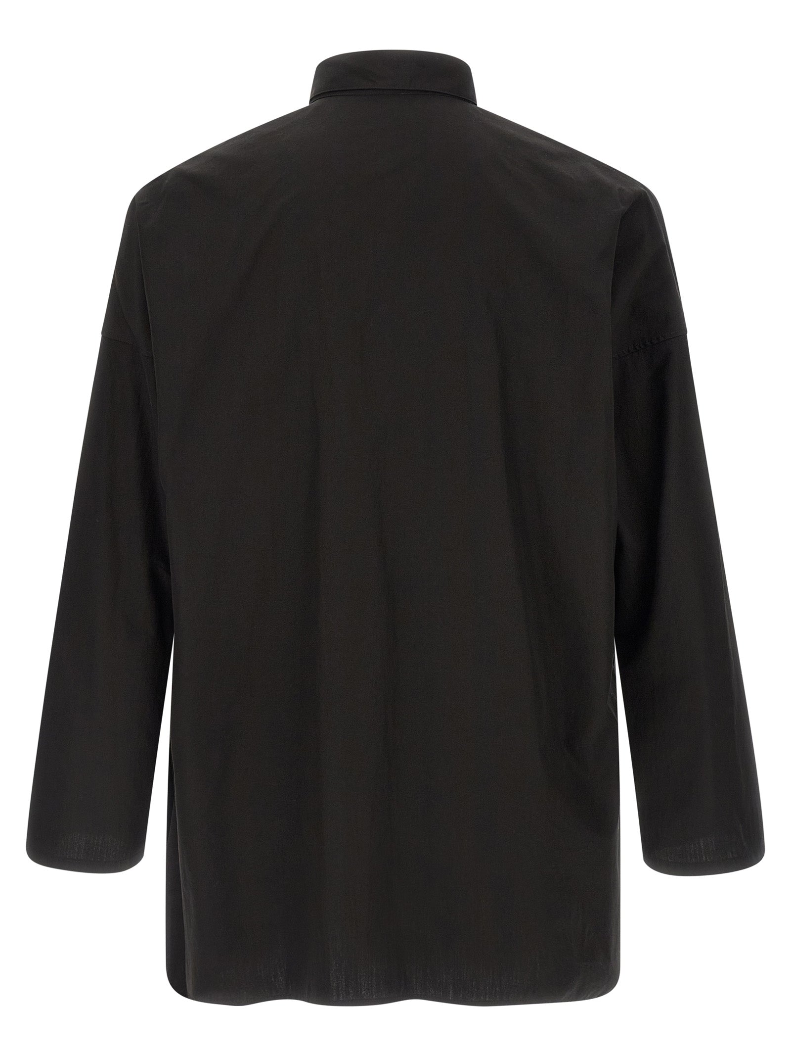 Yohji Yamamoto 'Collar Gather Double B' Shirt