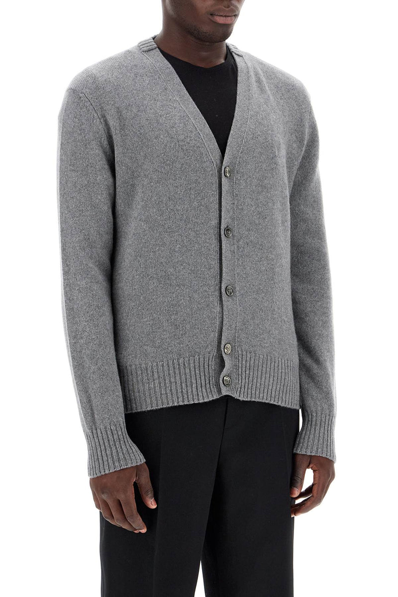 AMI Paris Cashmere Cardigan For Grey