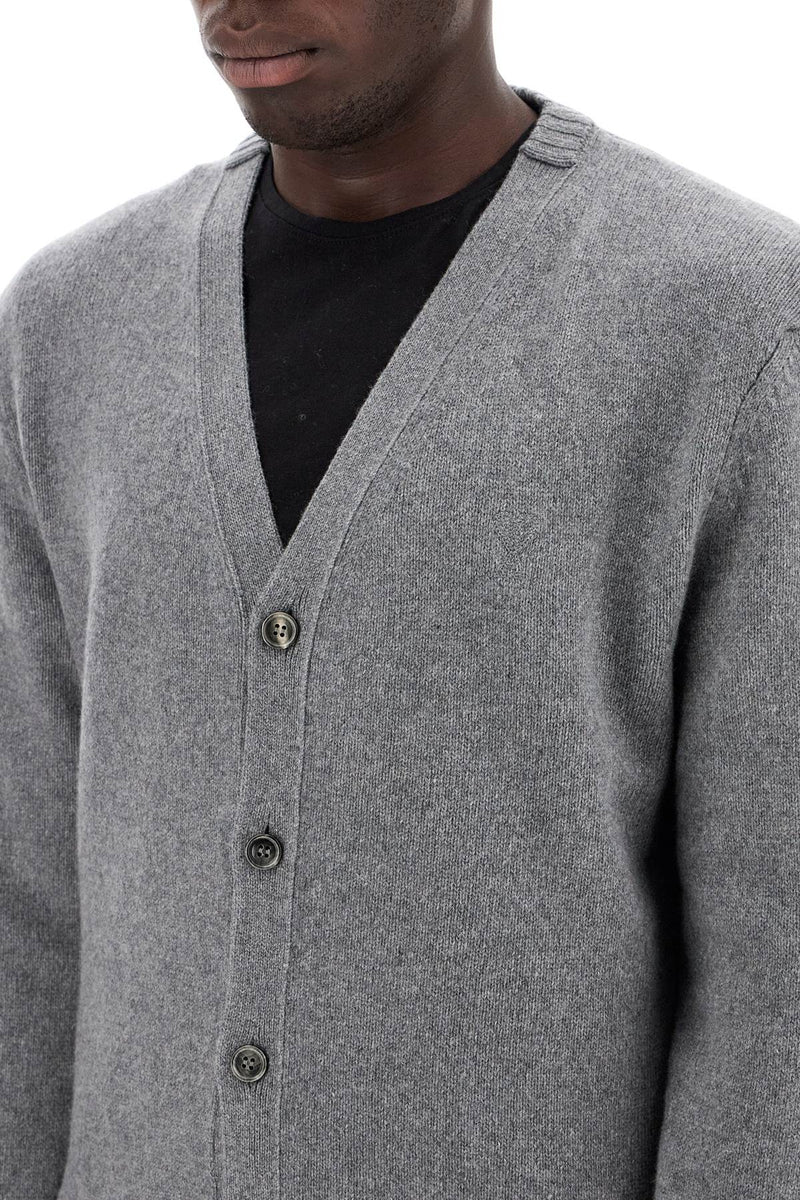 AMI Paris Cashmere Cardigan For Grey