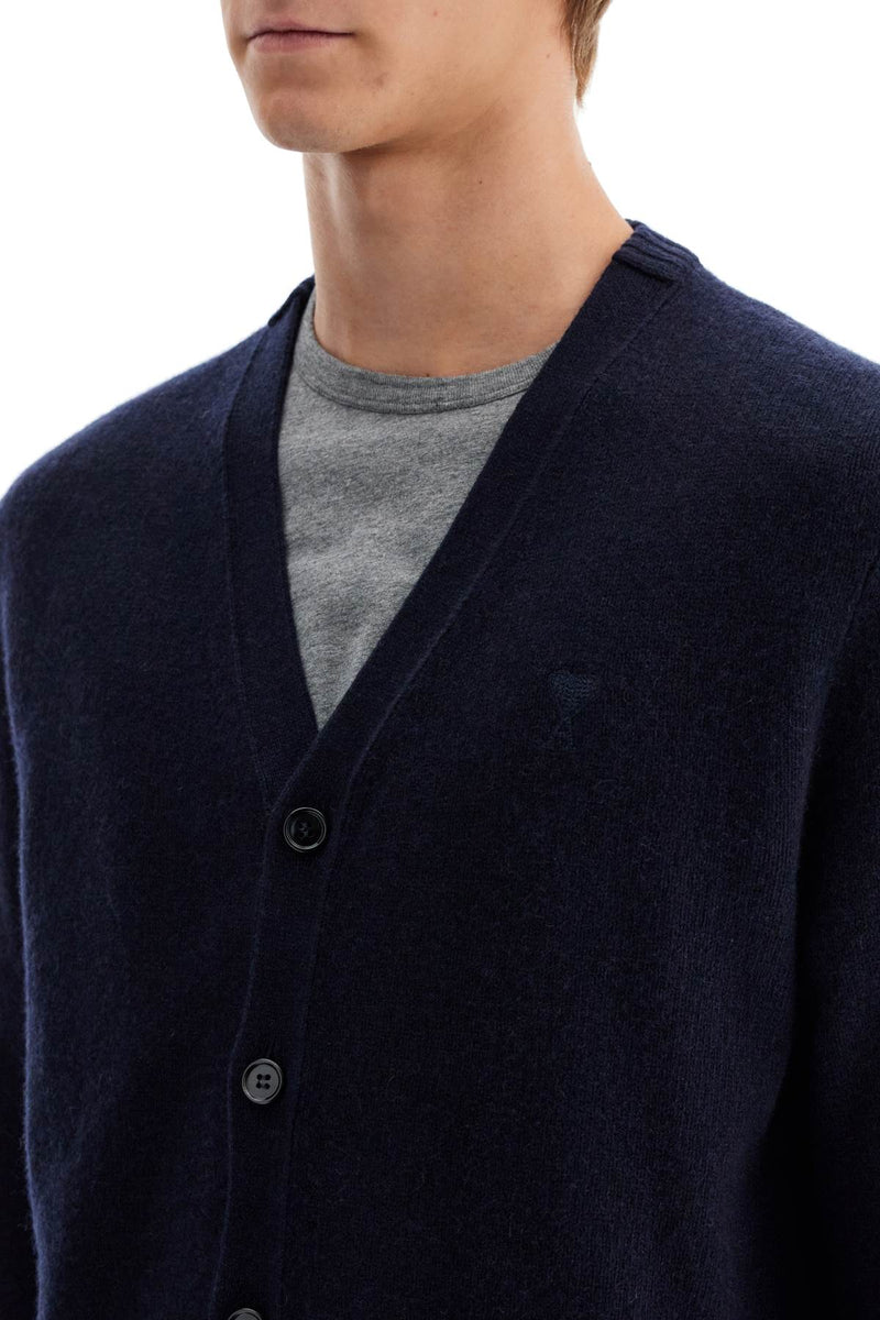 AMI Paris Cashmere Cardigan For Blue