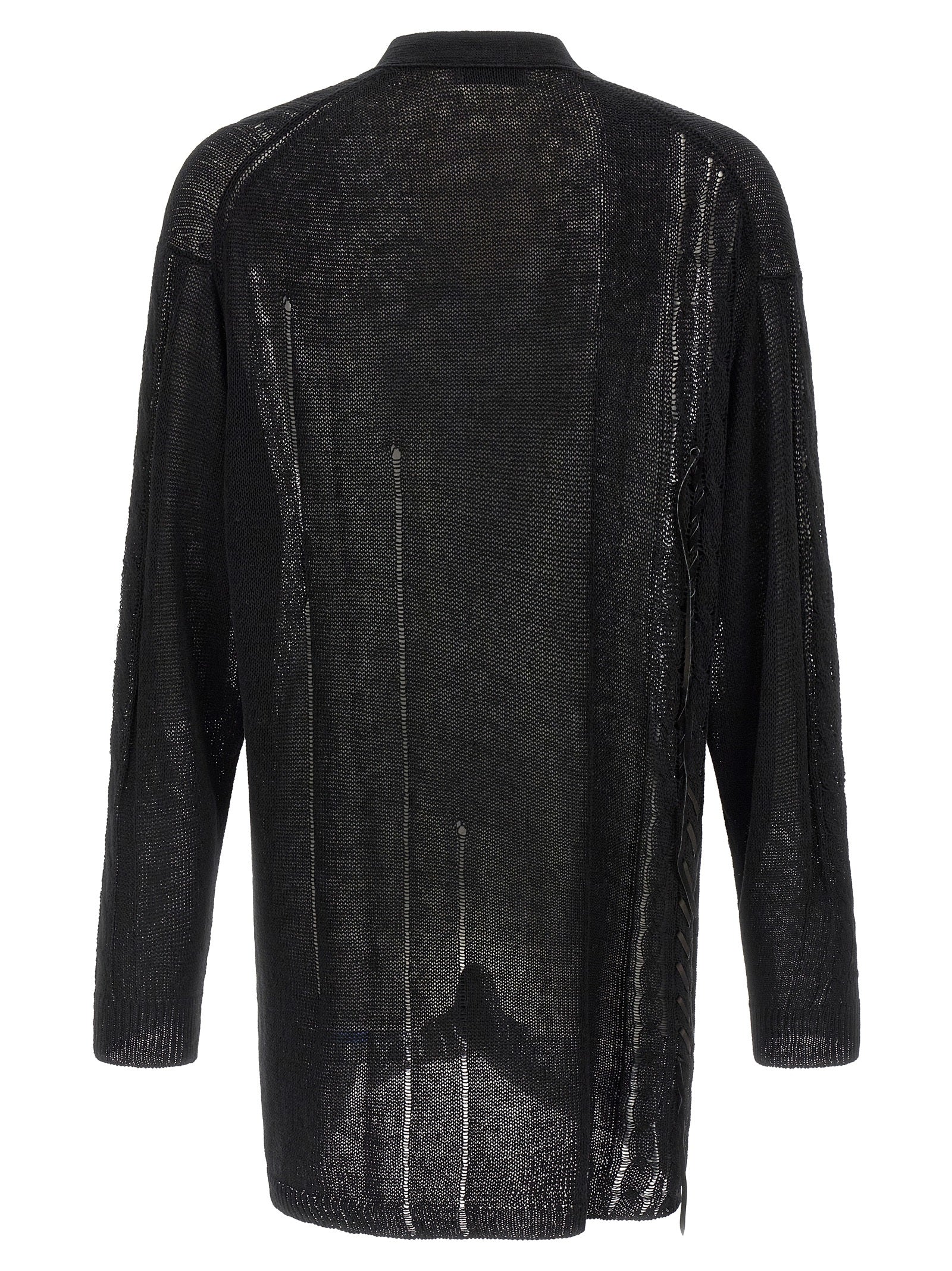 Yohji Yamamoto Lace Up Cardigan