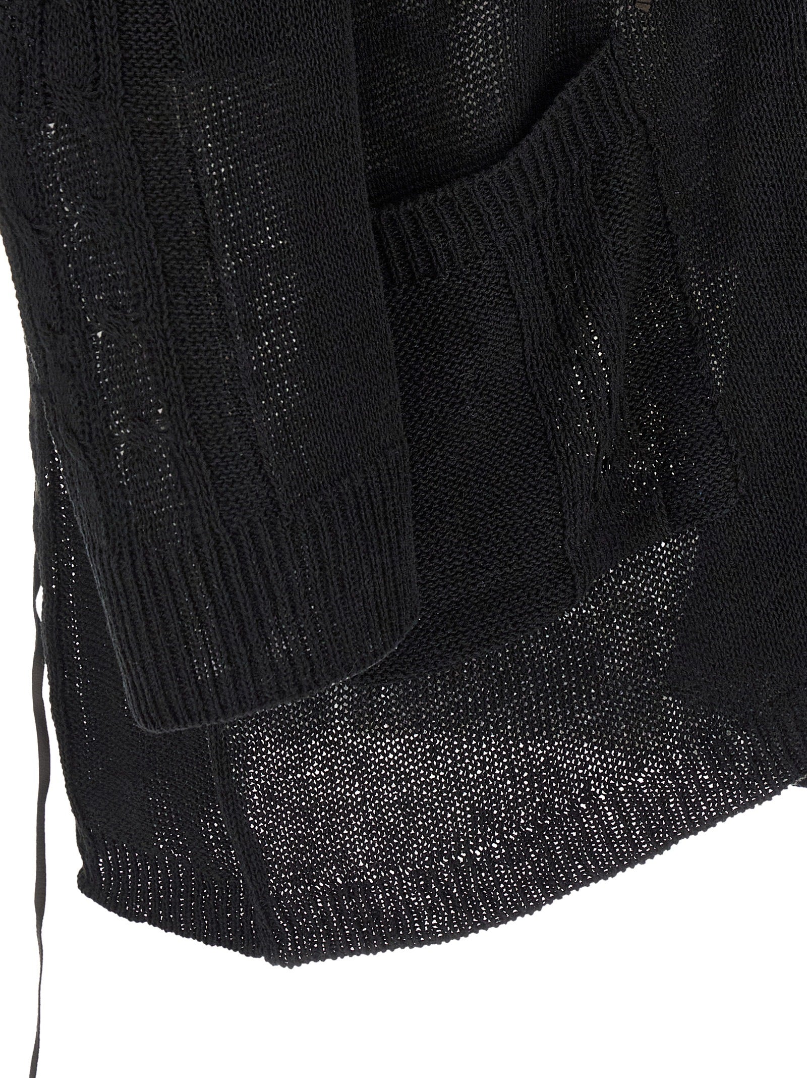 Yohji Yamamoto Lace Up Cardigan