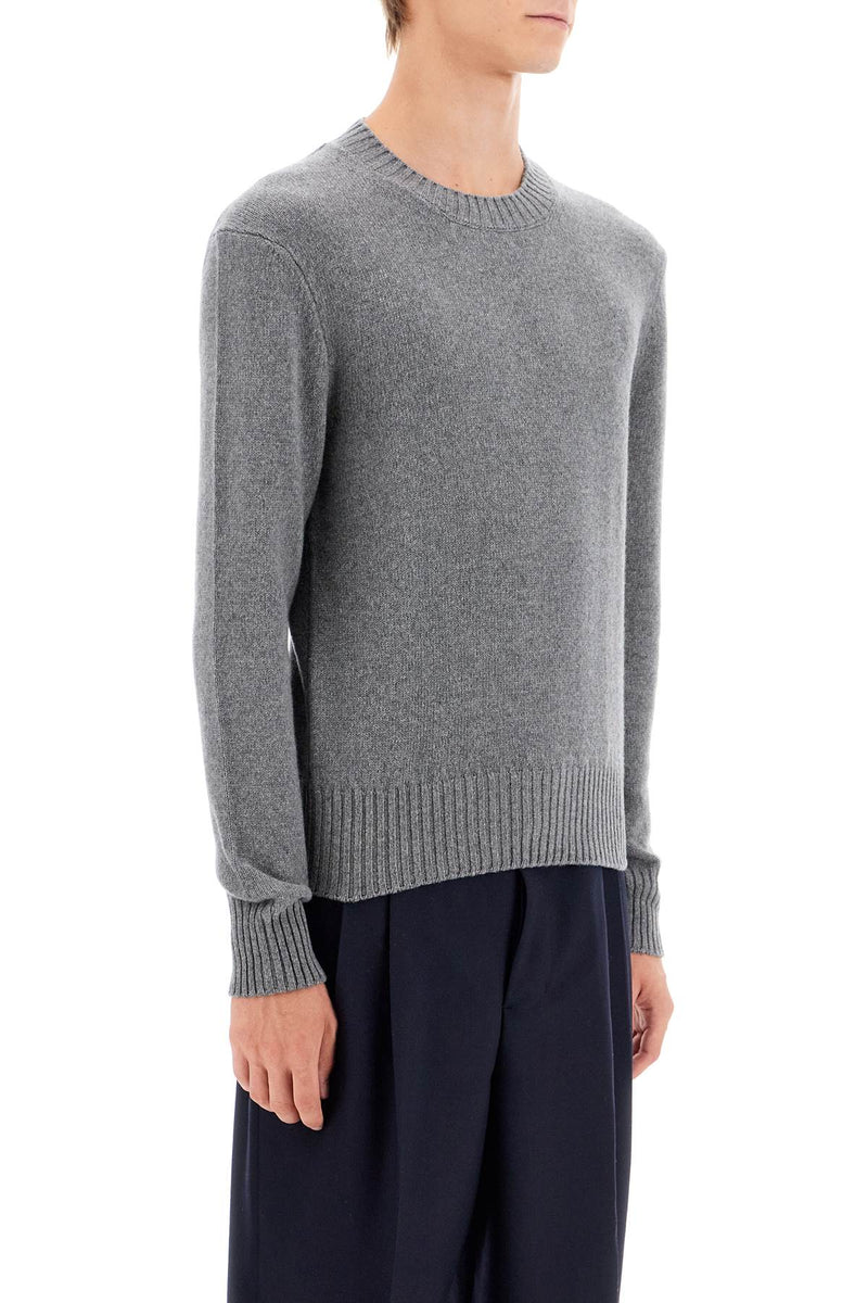 AMI Paris Cashmere Crewneck Pullover Grey