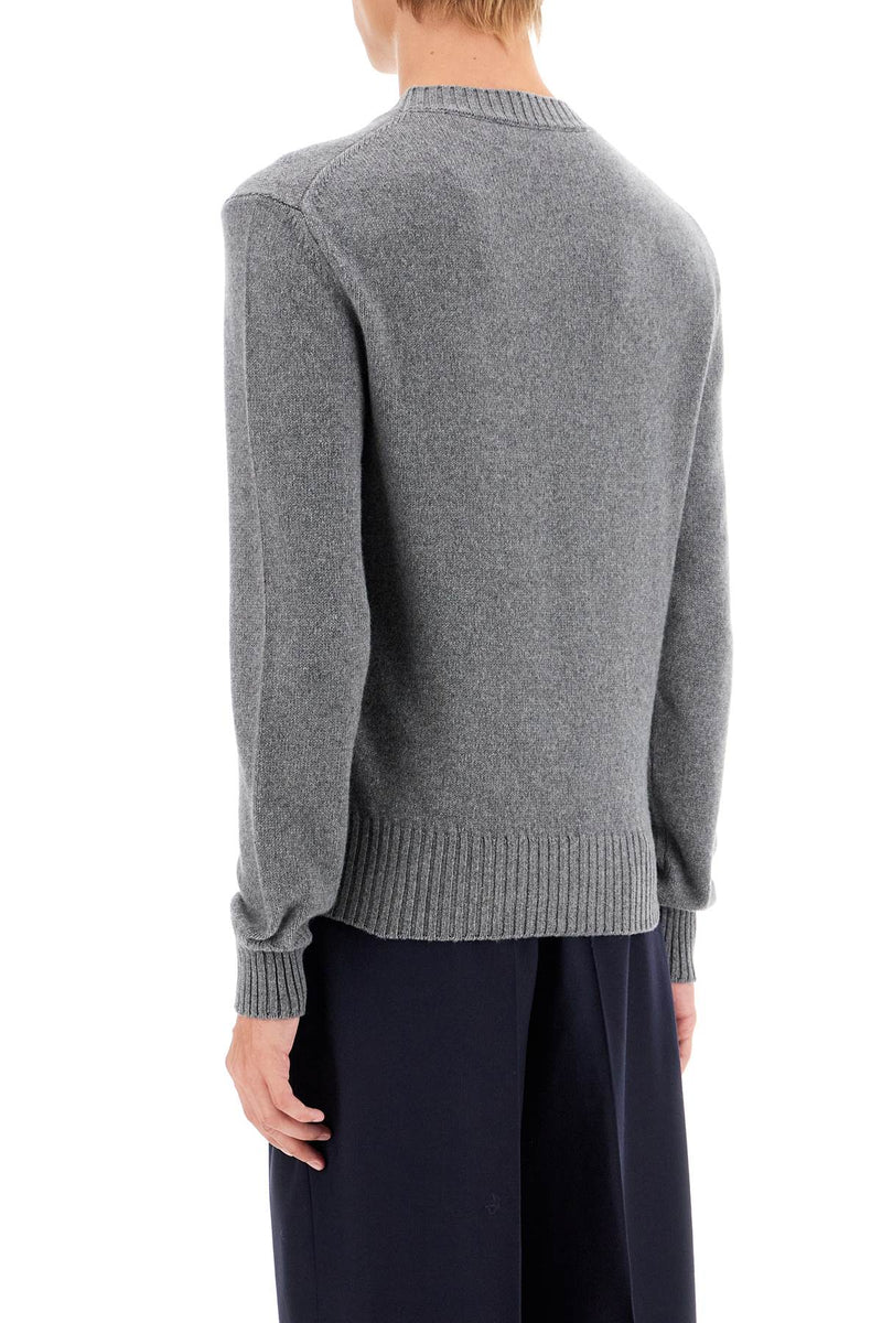 AMI Paris Cashmere Crewneck Pullover Grey