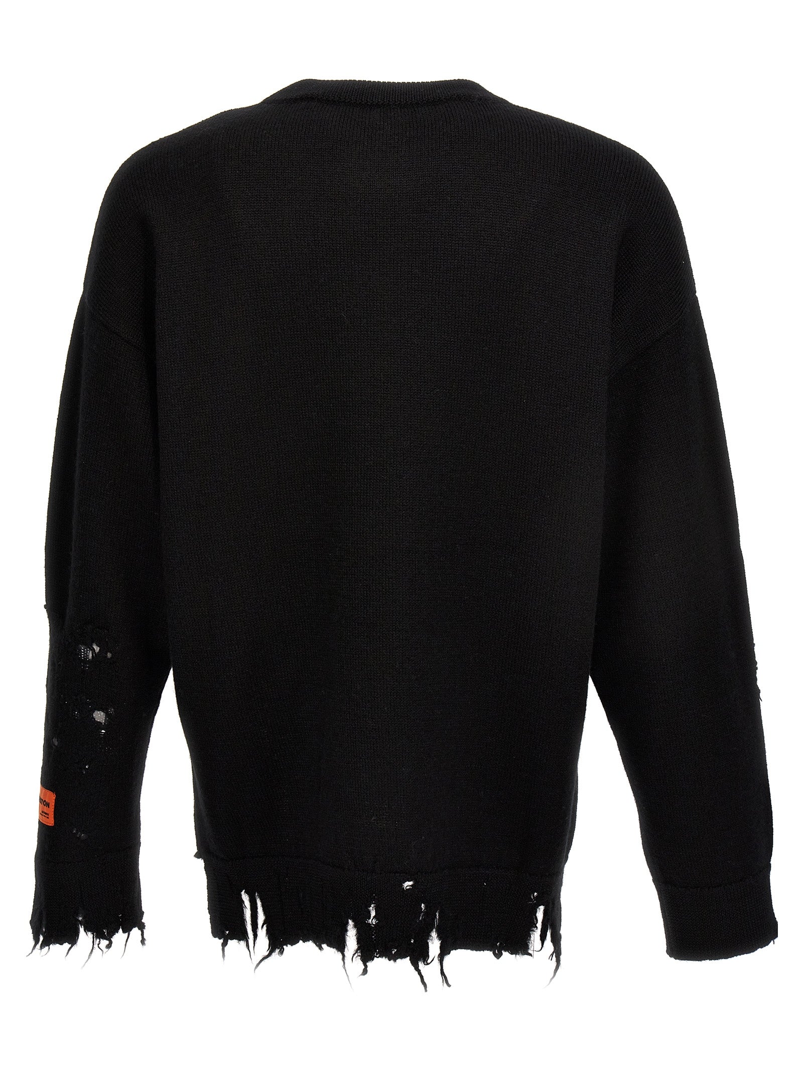 Heron Preston Shredded Knit Sweater