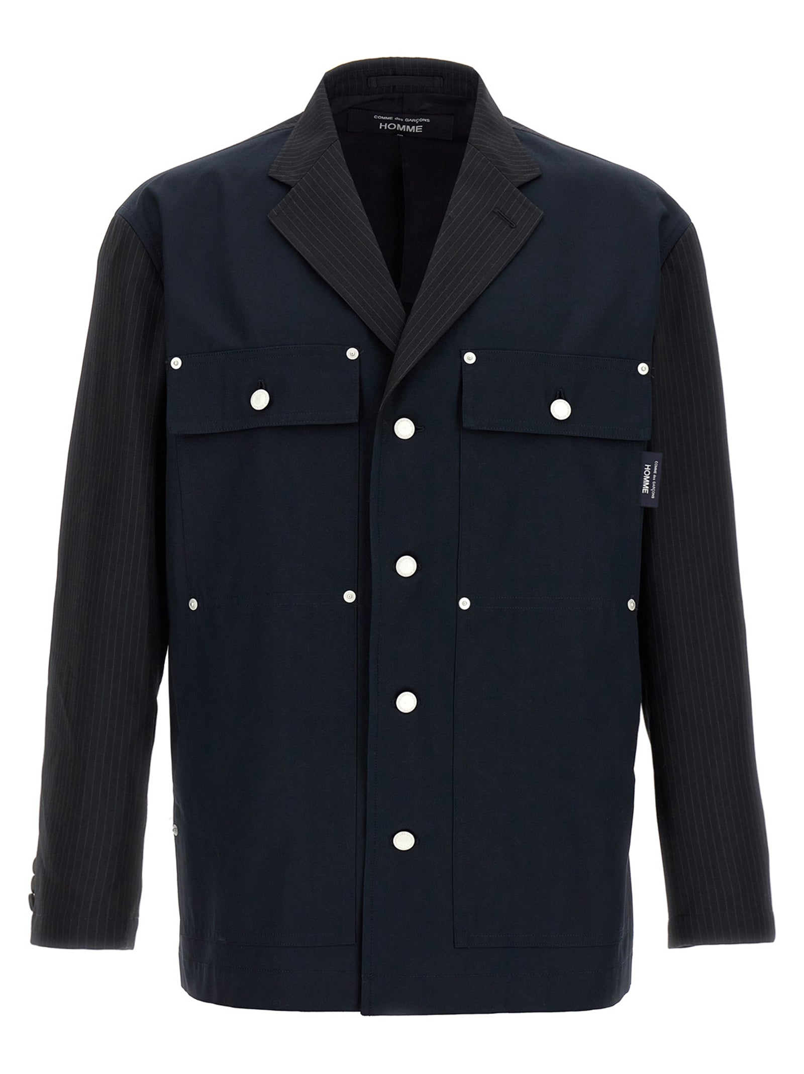 Comme Des Garҫons Homme Pinstripe Blazer