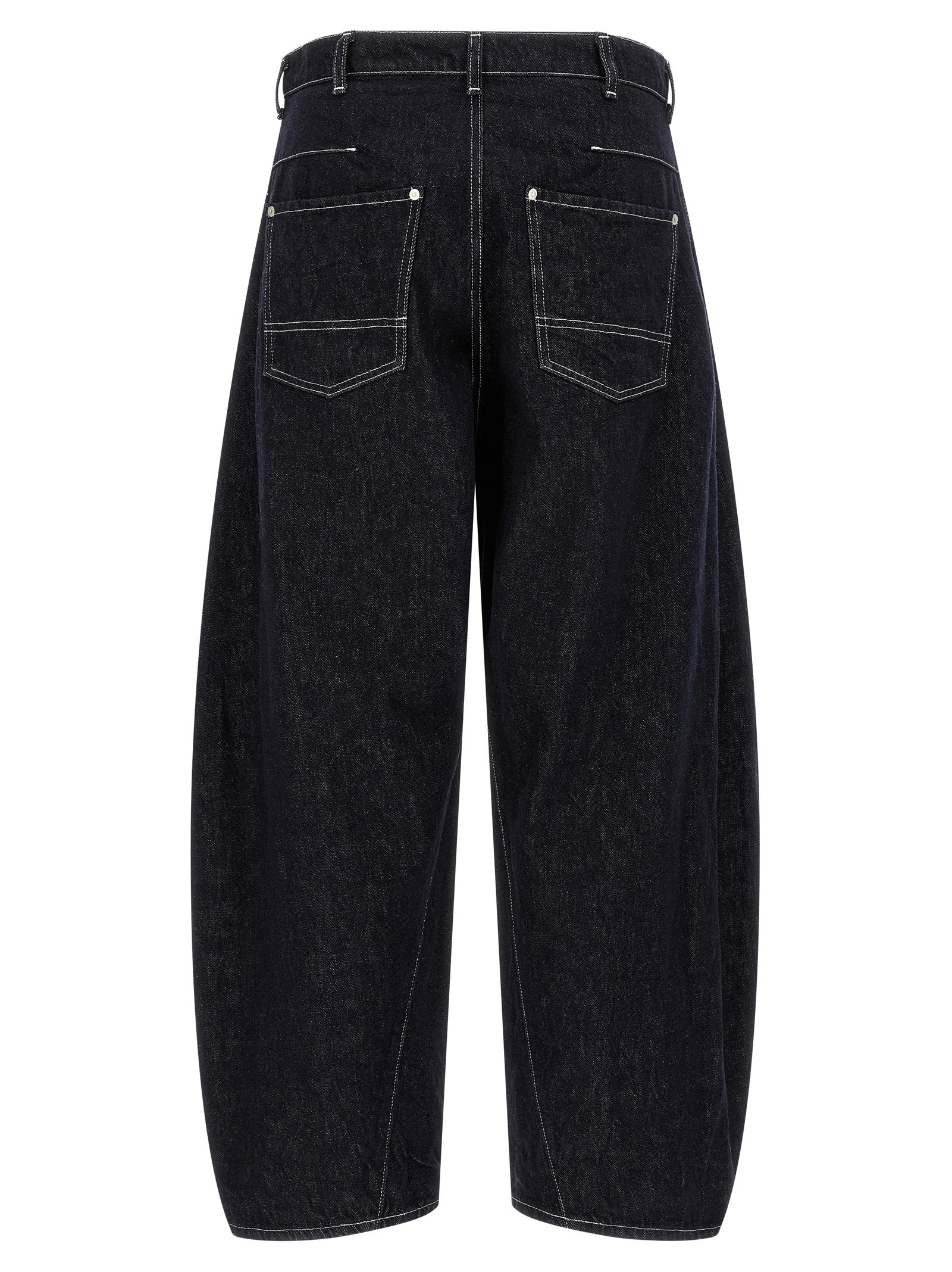 Comme Des Garҫons Homme Contrast Stitching Jeans