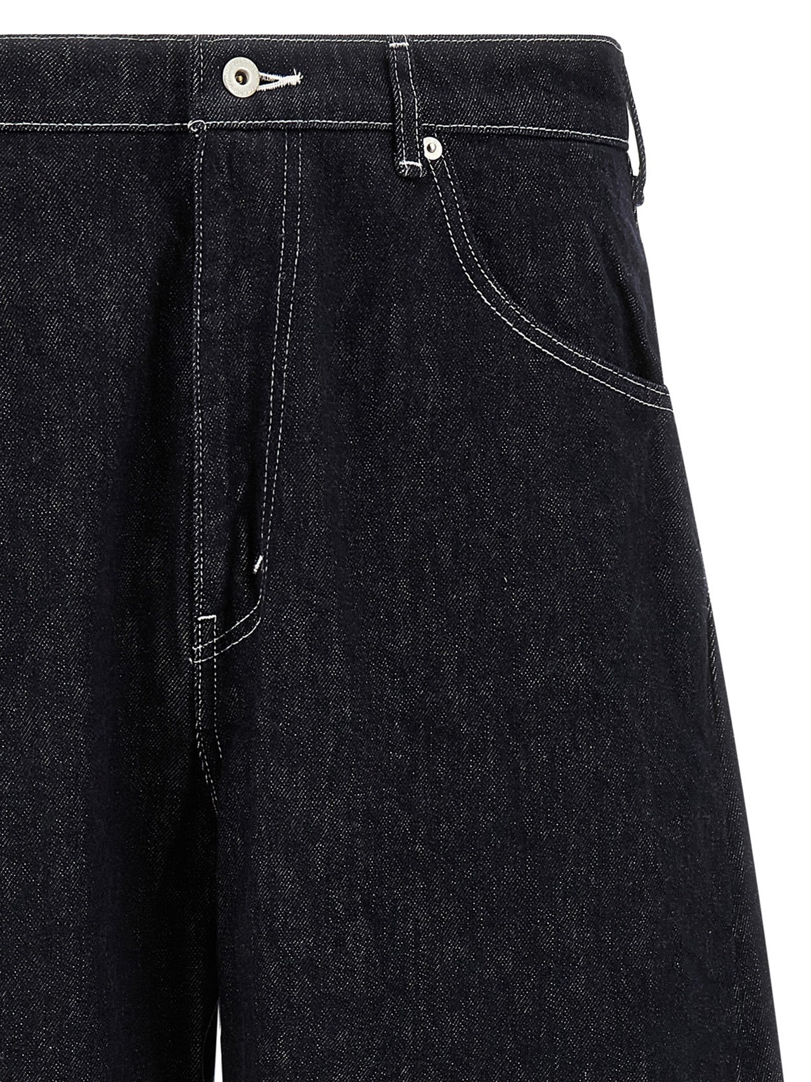 Comme Des Garҫons Homme Contrast Stitching Jeans