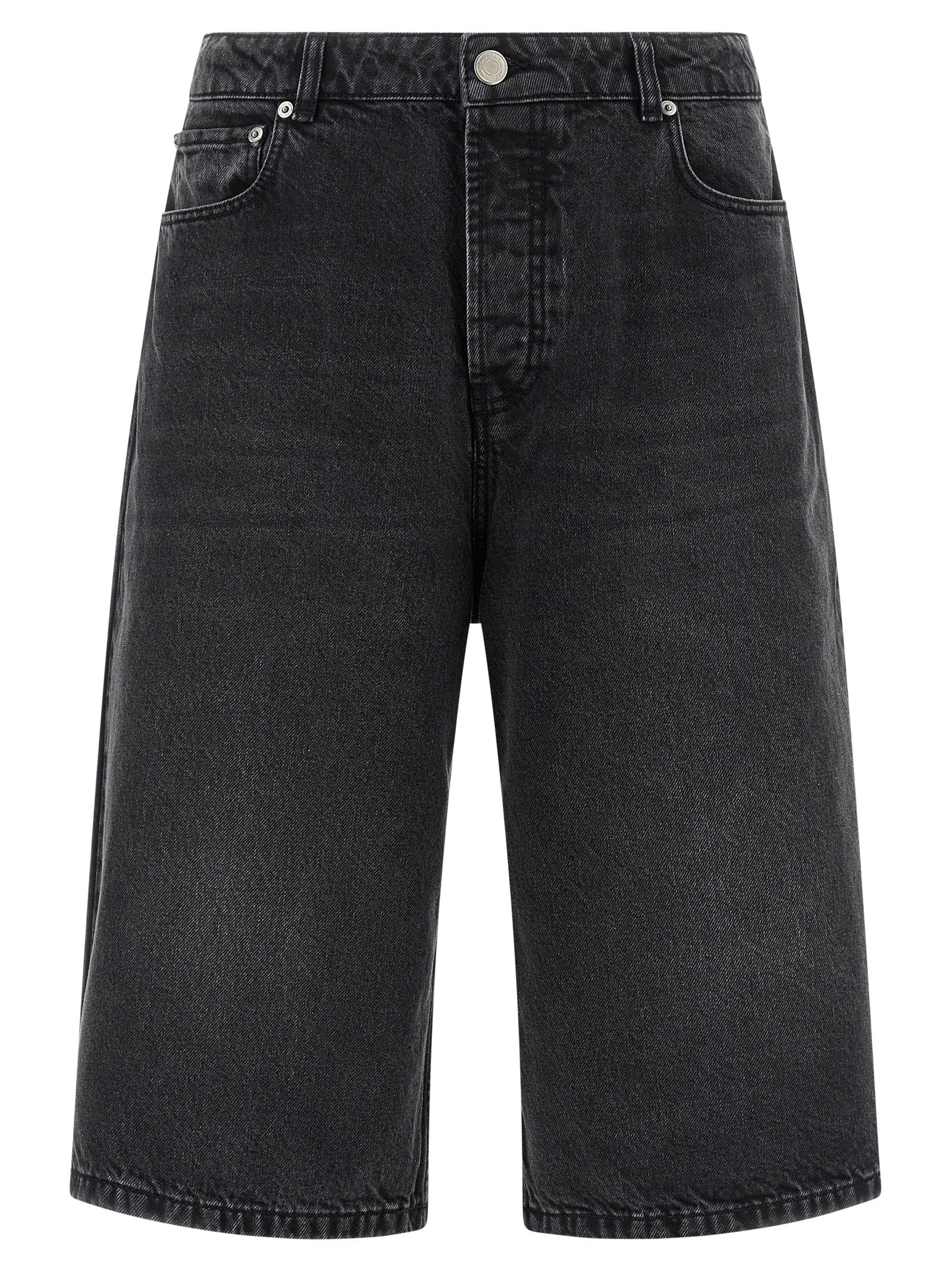 Ami Paris Denim Bermuda Shorts