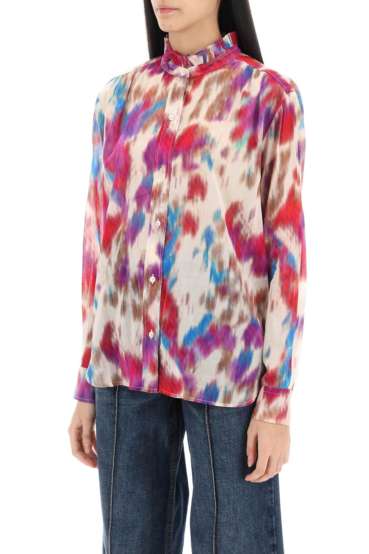 Isabel Marant Etoile Gamble Shirt With Shaded Motif