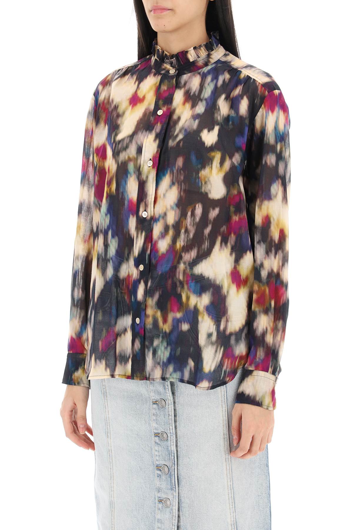 Isabel Marant Etoile Gamble Shirt With Shaded Motif