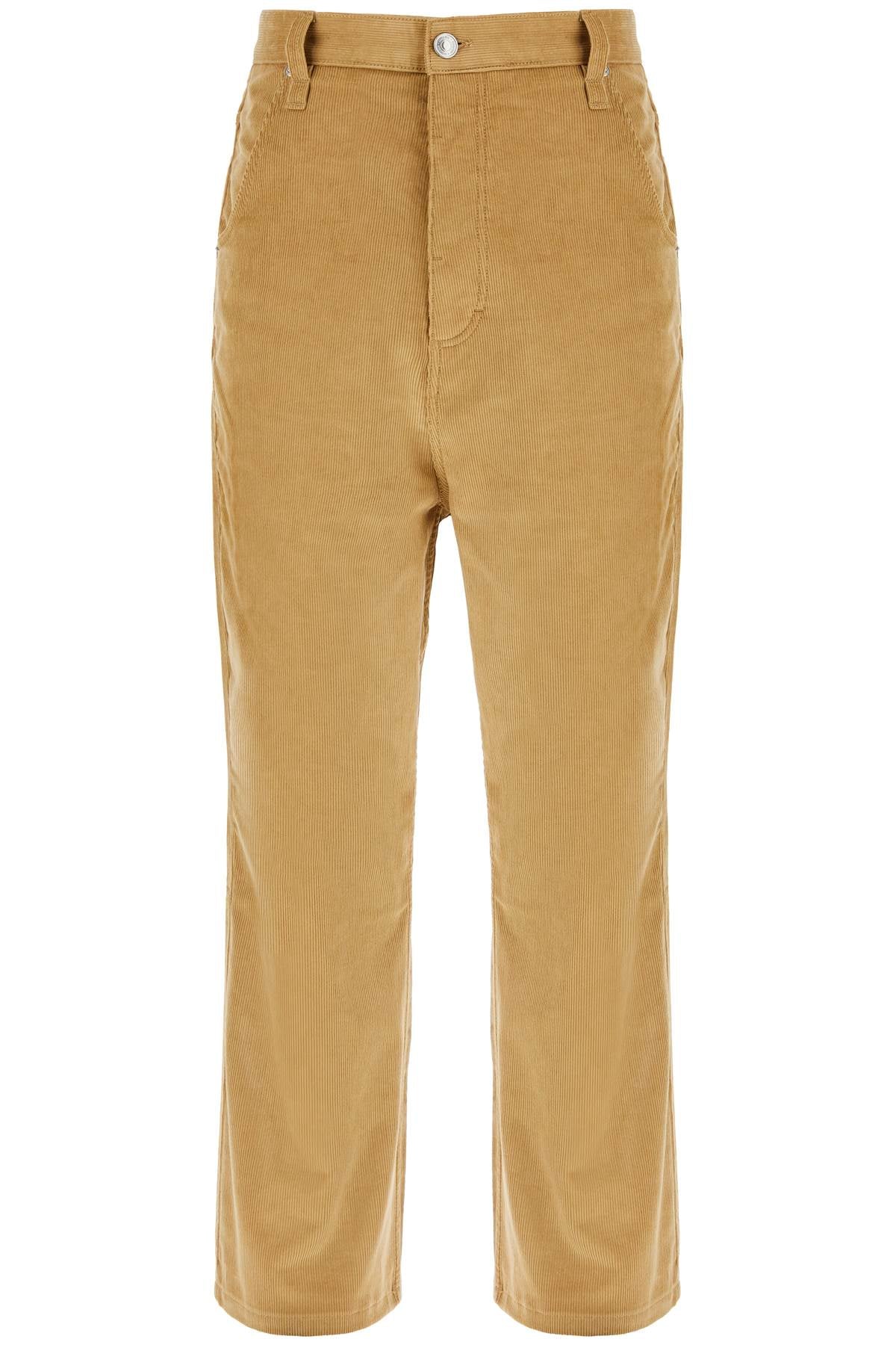 Ami Alexandre Matiussi Baggy Corduroy Pants With Rib