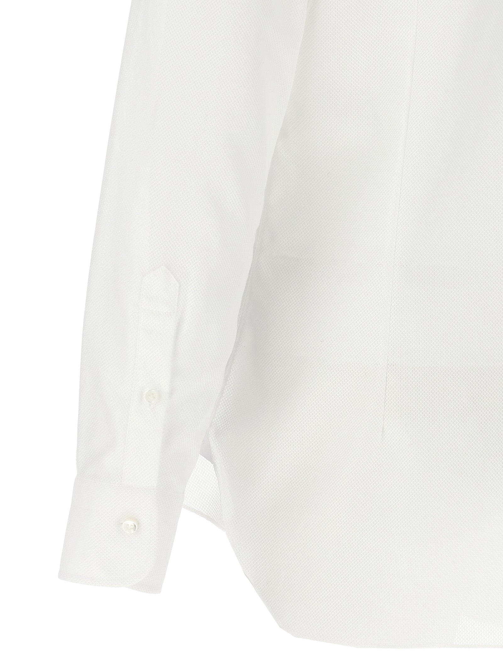 Barba Honeycomb Cotton Shirt