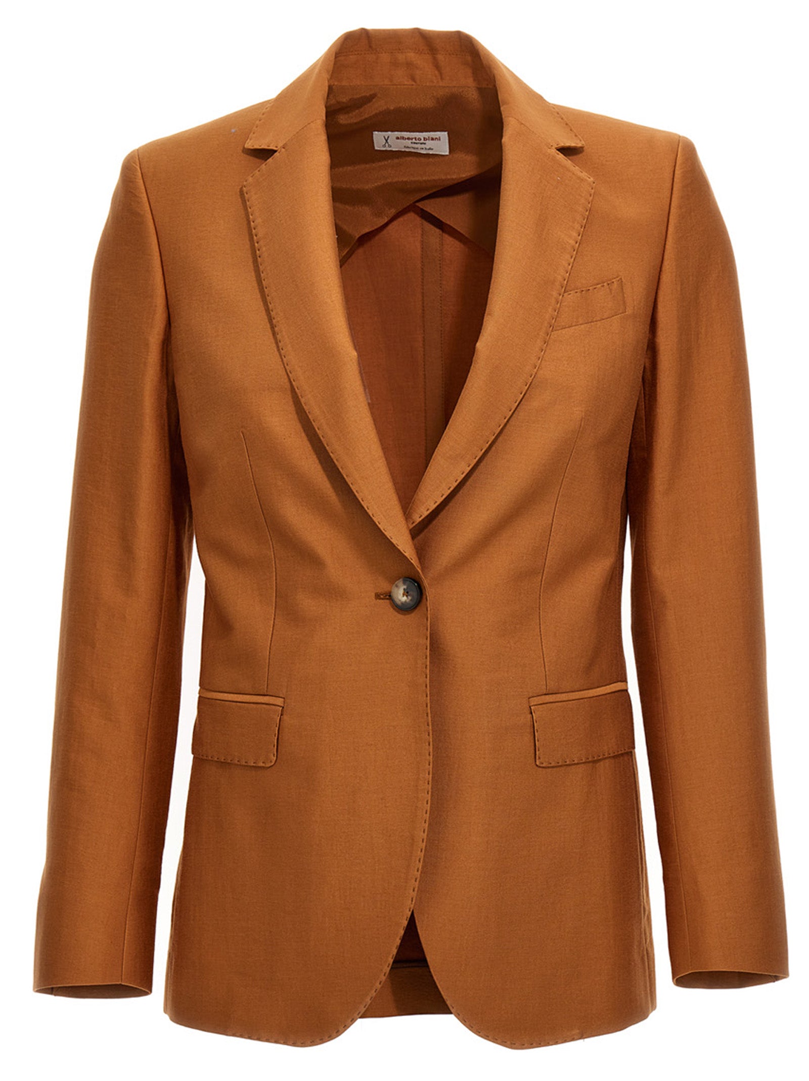 Alberto Biani Cotton Single Breast Blazer Jacket