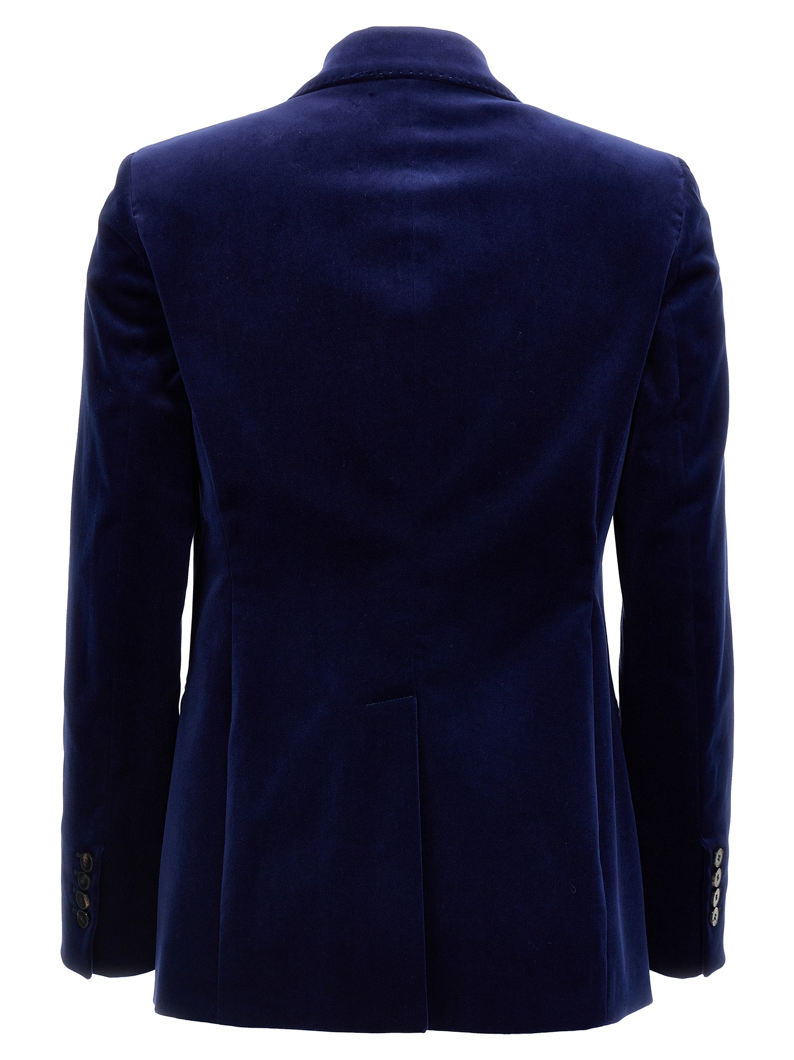 Alberto Biani Single-Breasted Velvet Blazer