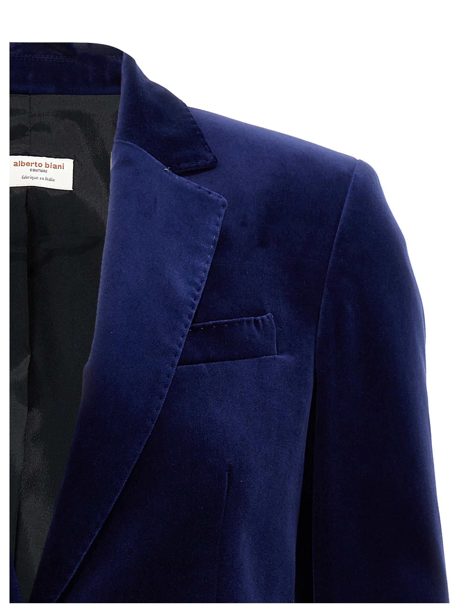 Alberto Biani Single-Breasted Velvet Blazer