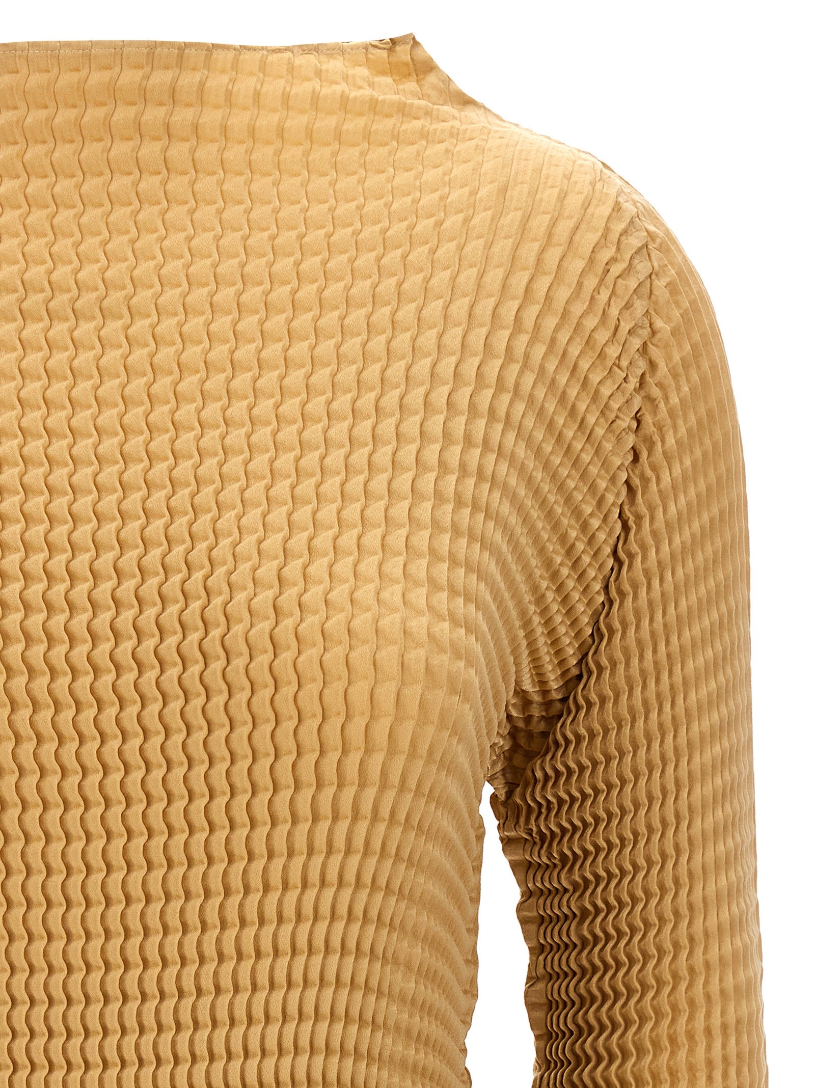 Issey Miyake 'Suede Like Pleats' Blouse