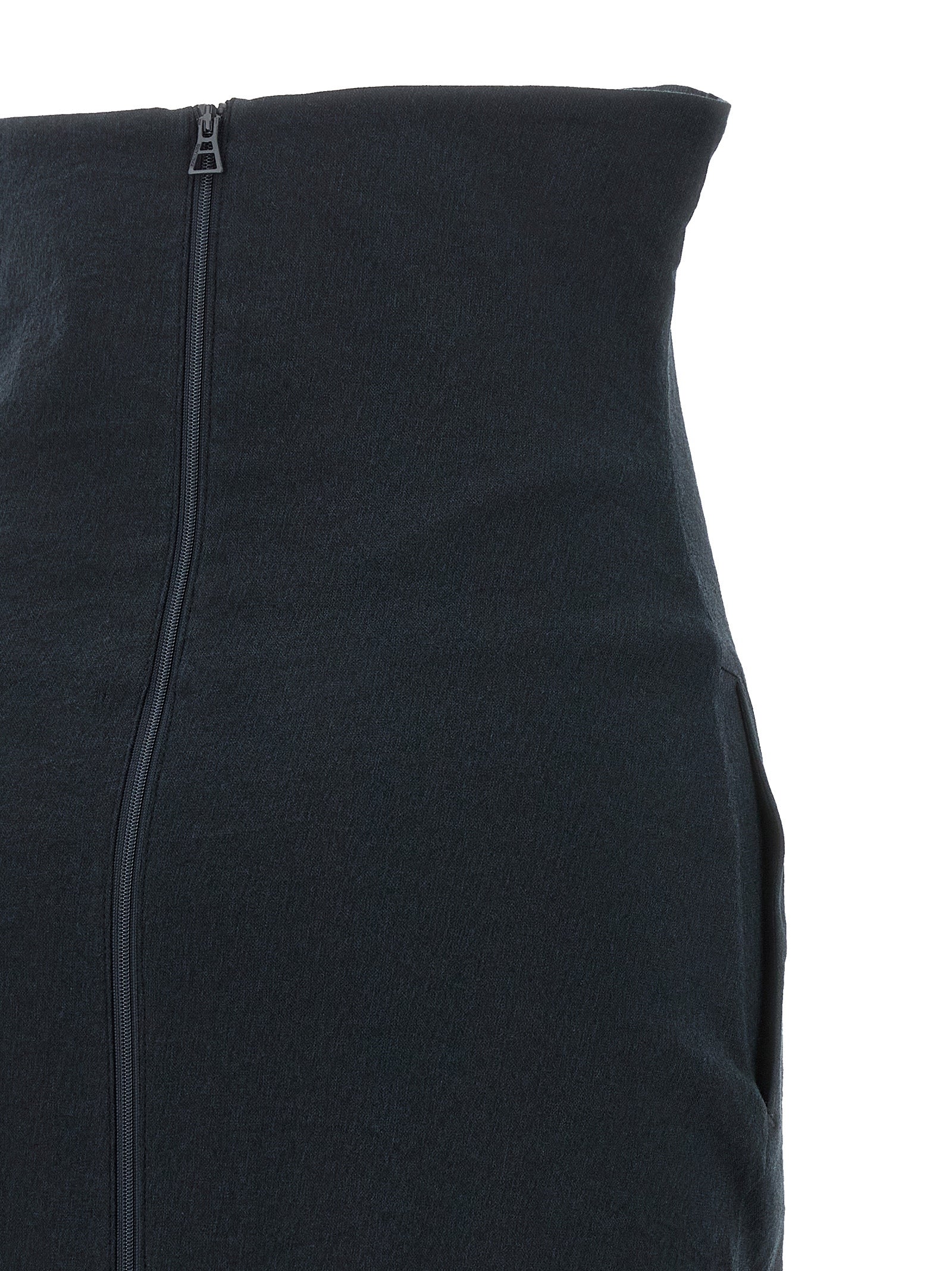 Issey Miyake 'Allow' Long Skirt With Zip