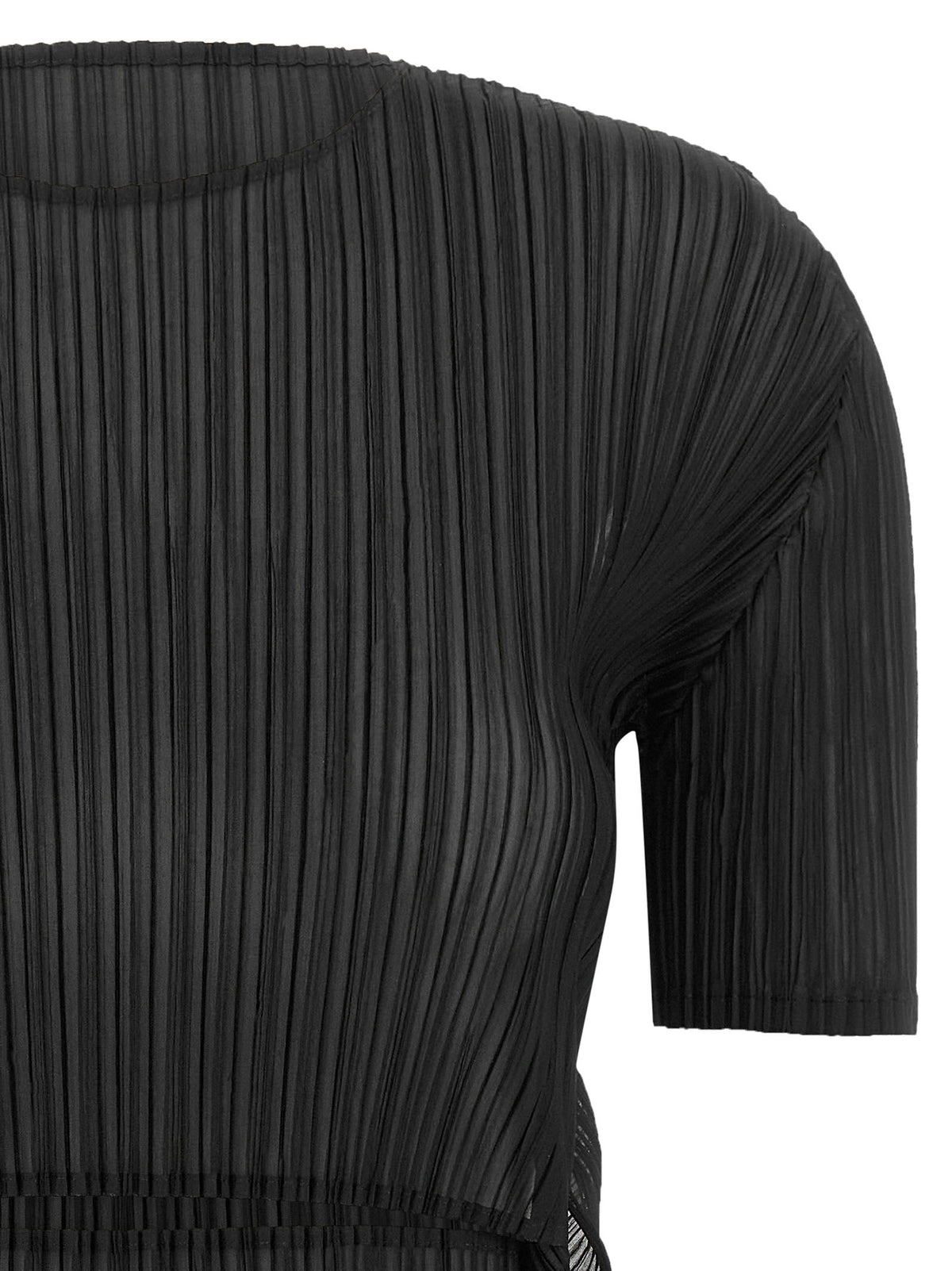 Issey Miyake 'Sheer Slit Pleats' Top