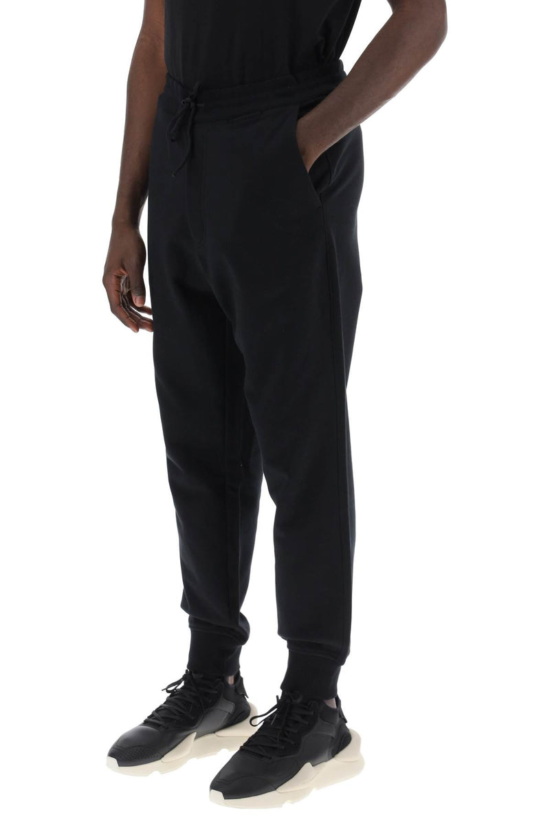 Y-3 French Terry Cuffed Jogger Pants Black