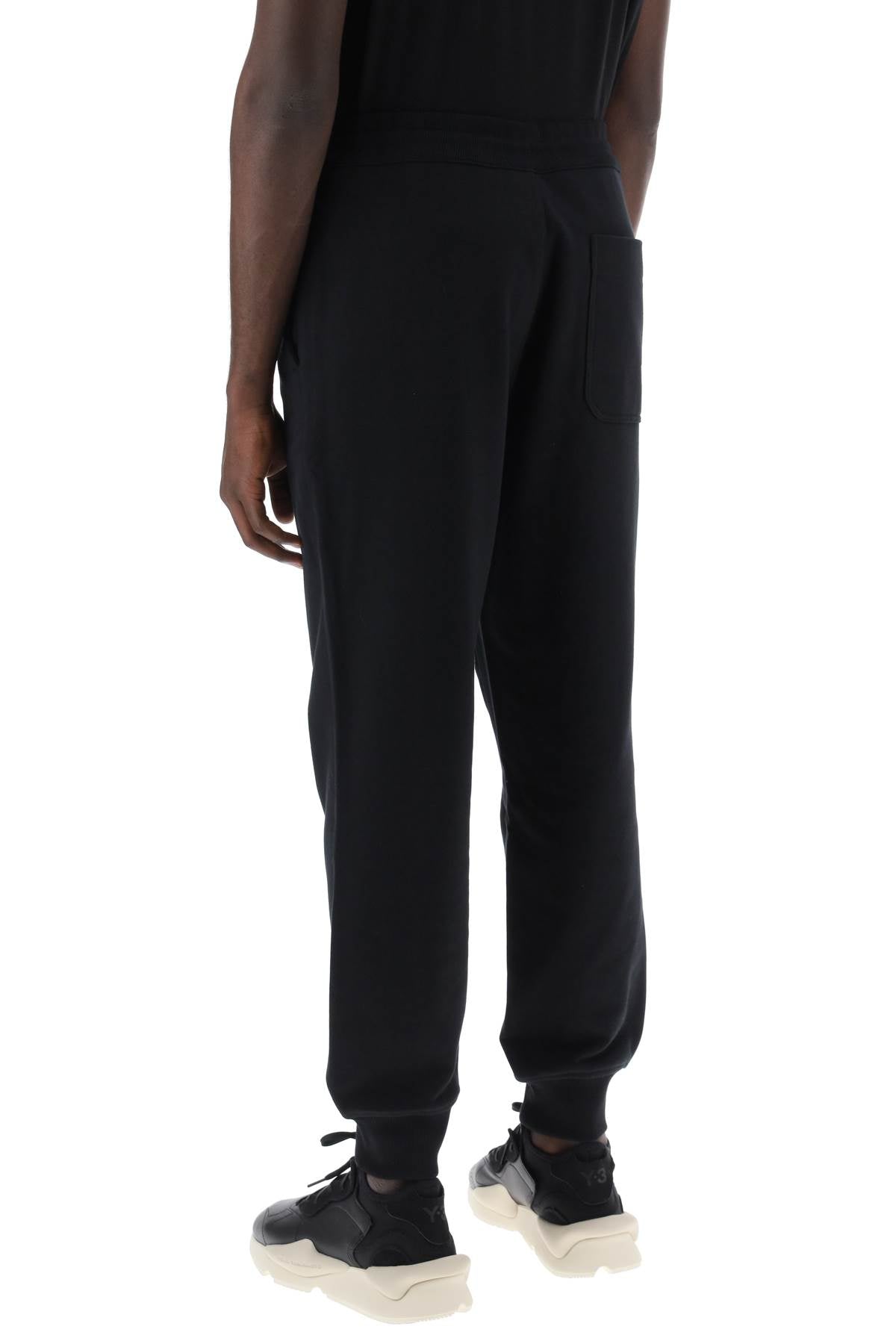 Y-3 French Terry Cuffed Jogger Pants Black