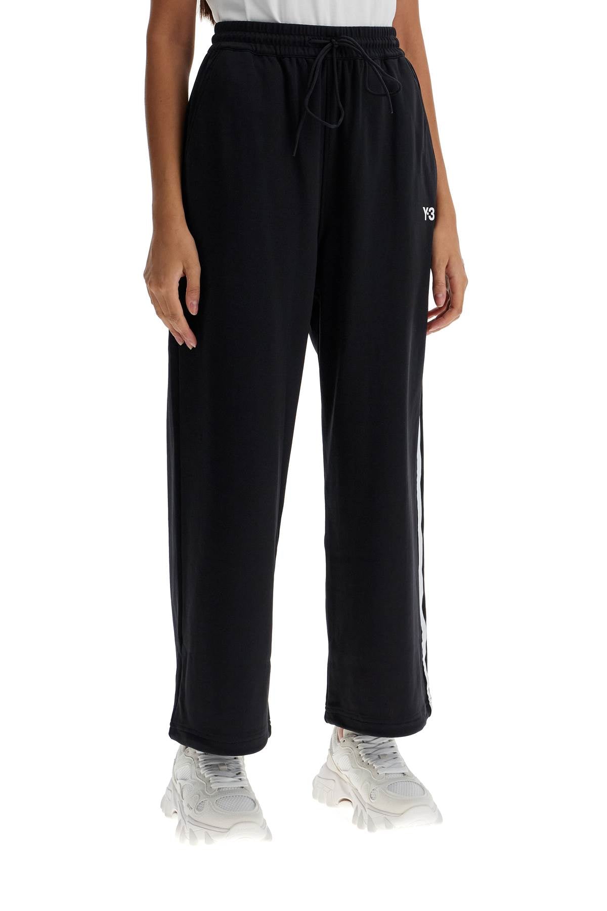 Y-3 Cropped Wide-Leg Joggers With