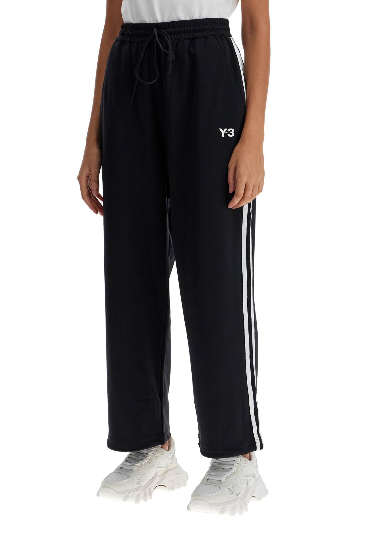 Y-3 Cropped Wide-Leg Joggers With