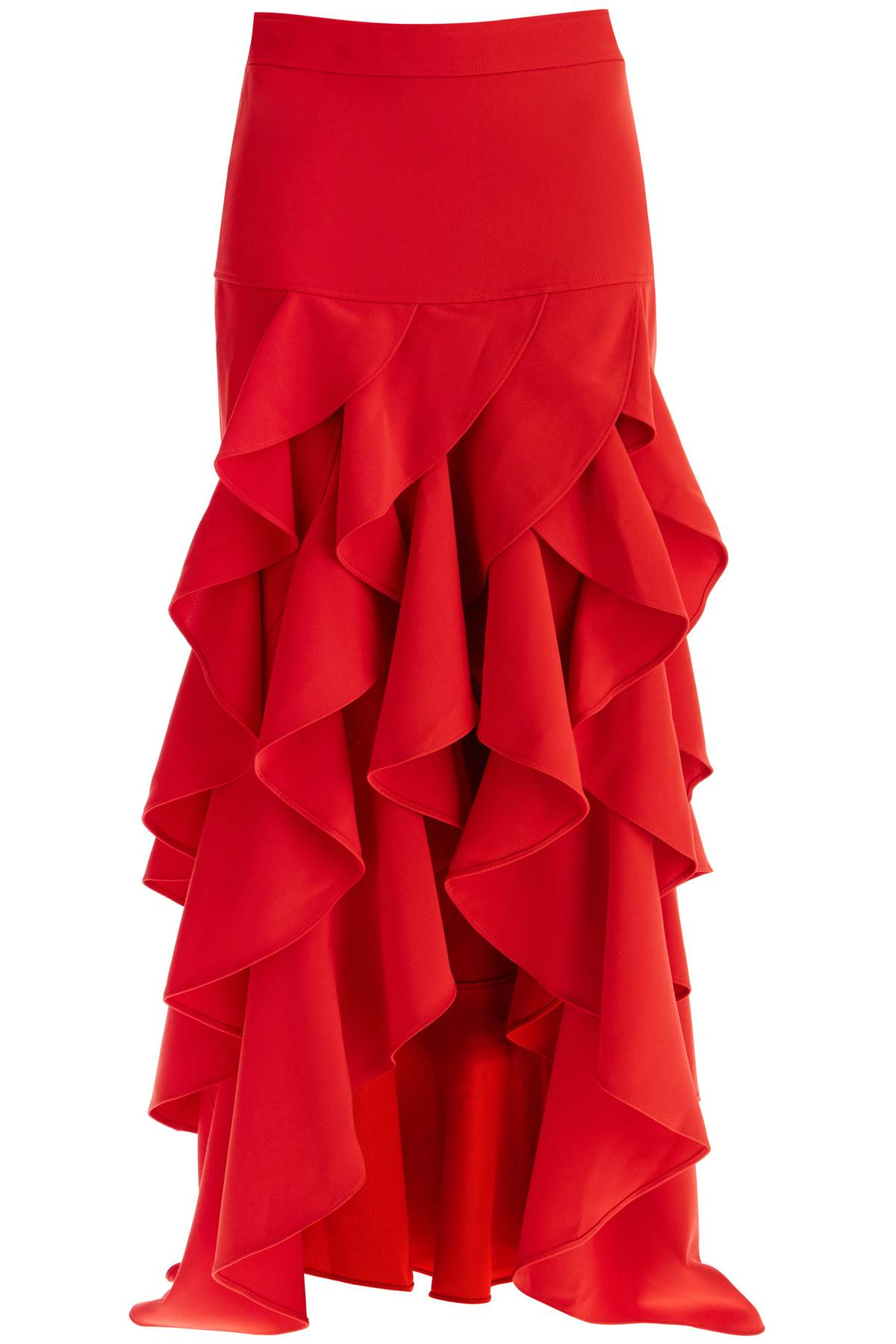 Moschino Asymmetric Skirt With Ruffles