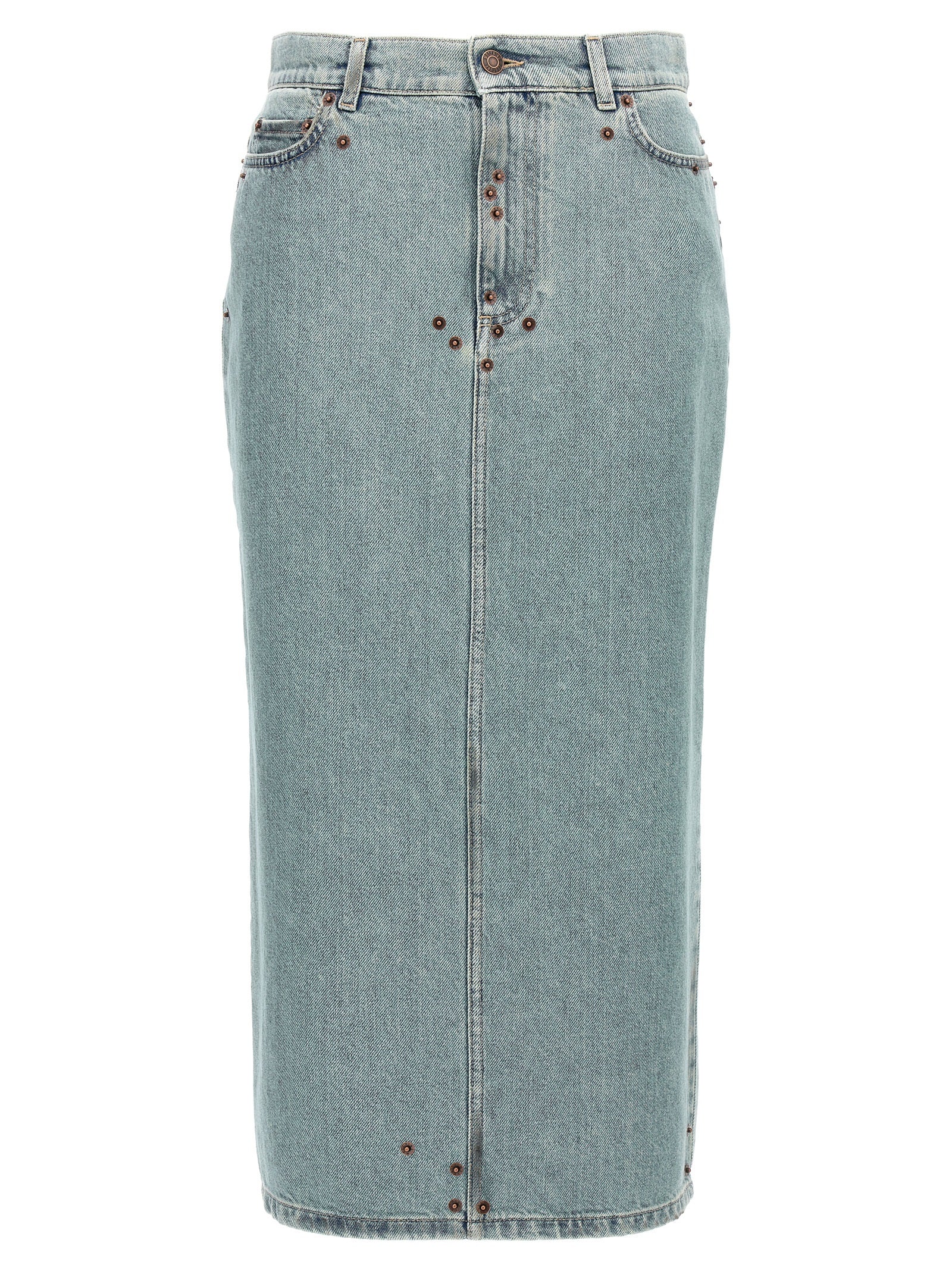 Moschino Rivets Denim Skirt