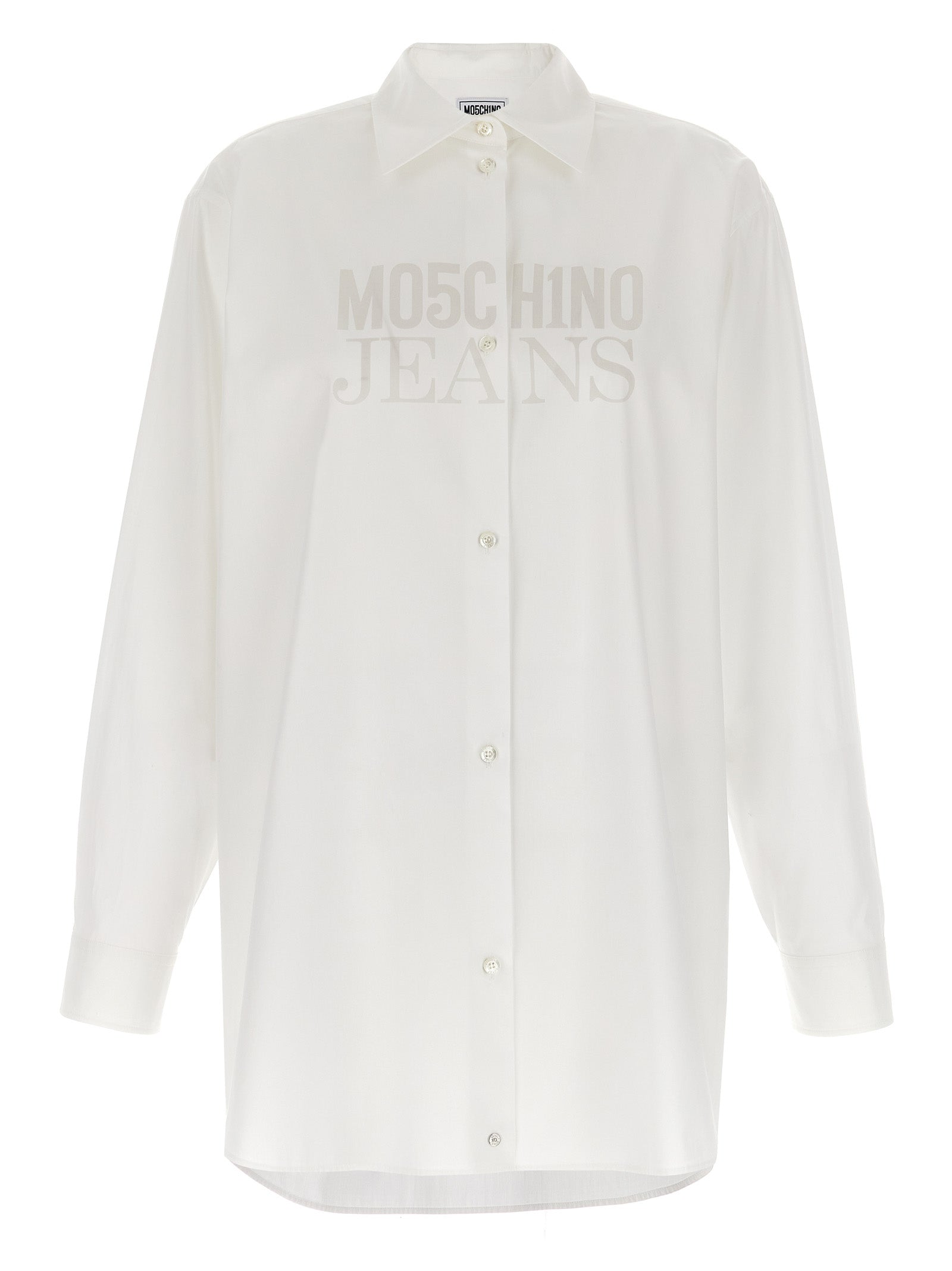 Mo5Ch1No Jeans Logo Print Shirt