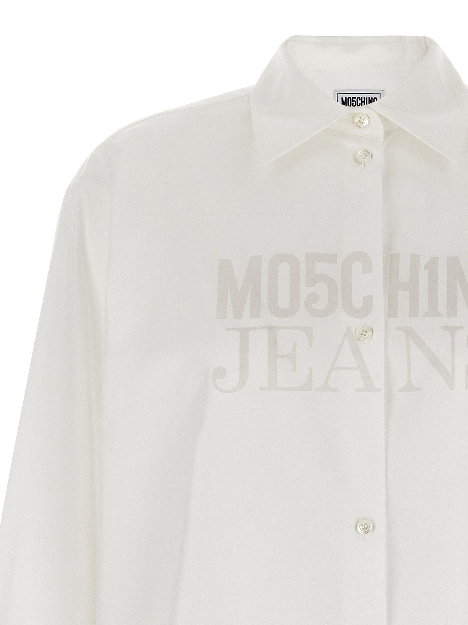 Mo5Ch1No Jeans Logo Print Shirt