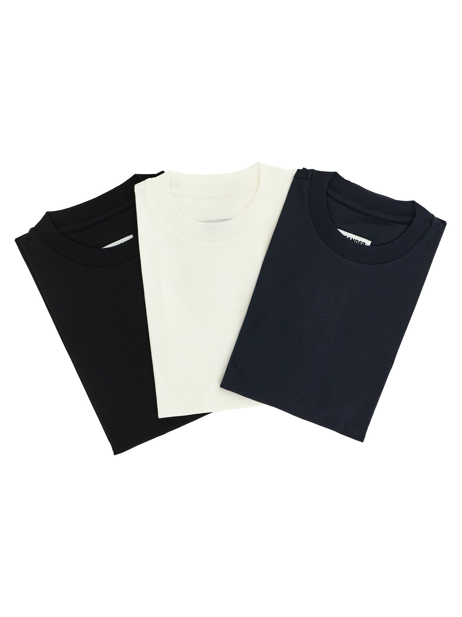 Jil Sander 3-Pack Logo Embroidery T-Shirt