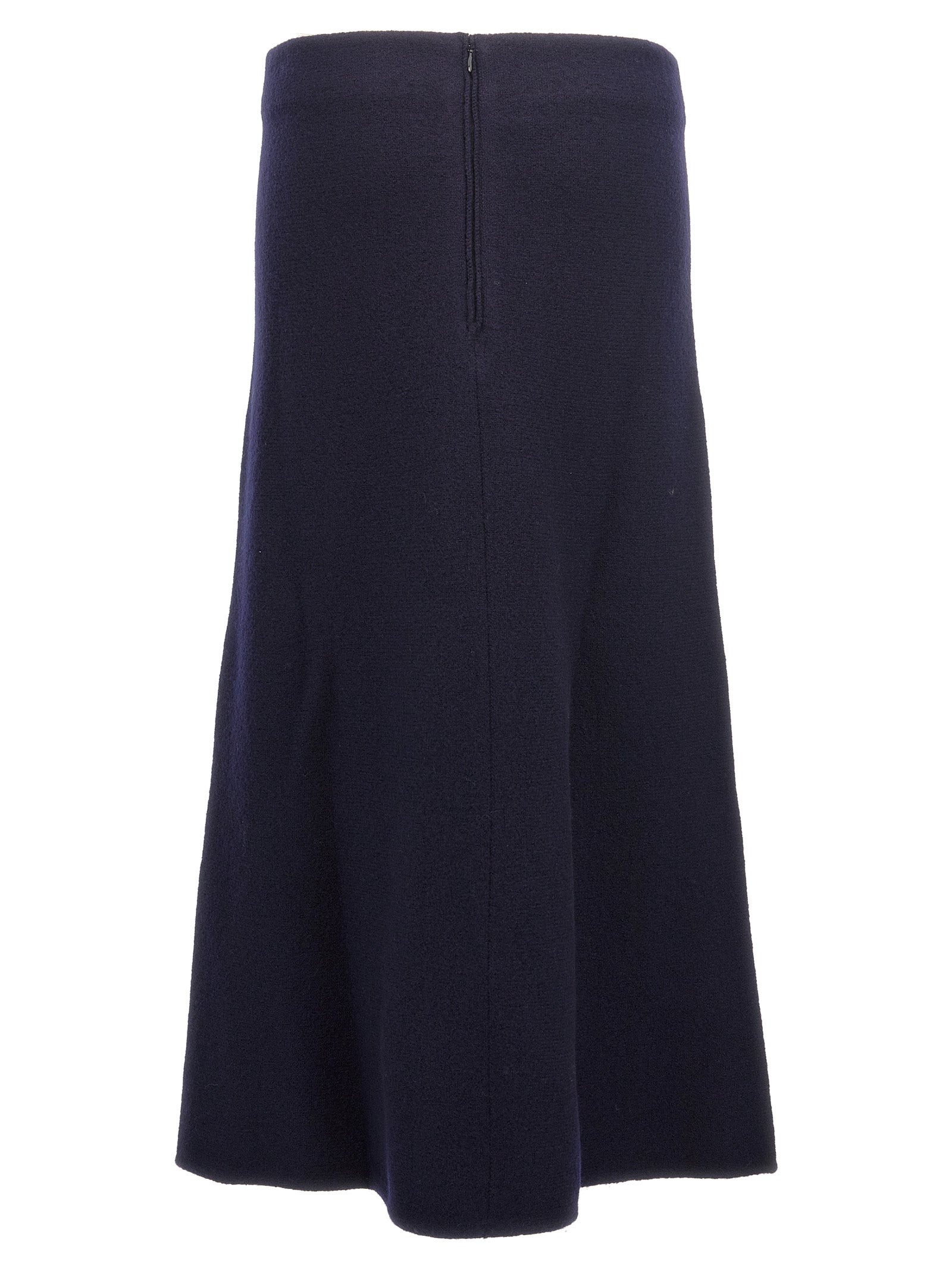 Jil Sander Long Wool Skirt