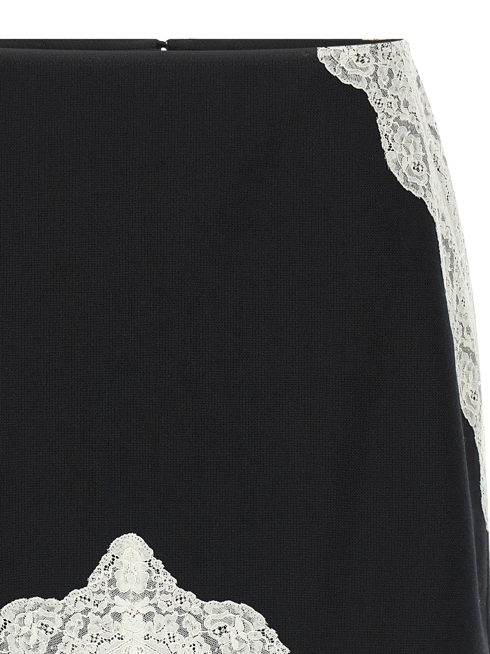 Jil Sander Organza Lace Wool Skirt