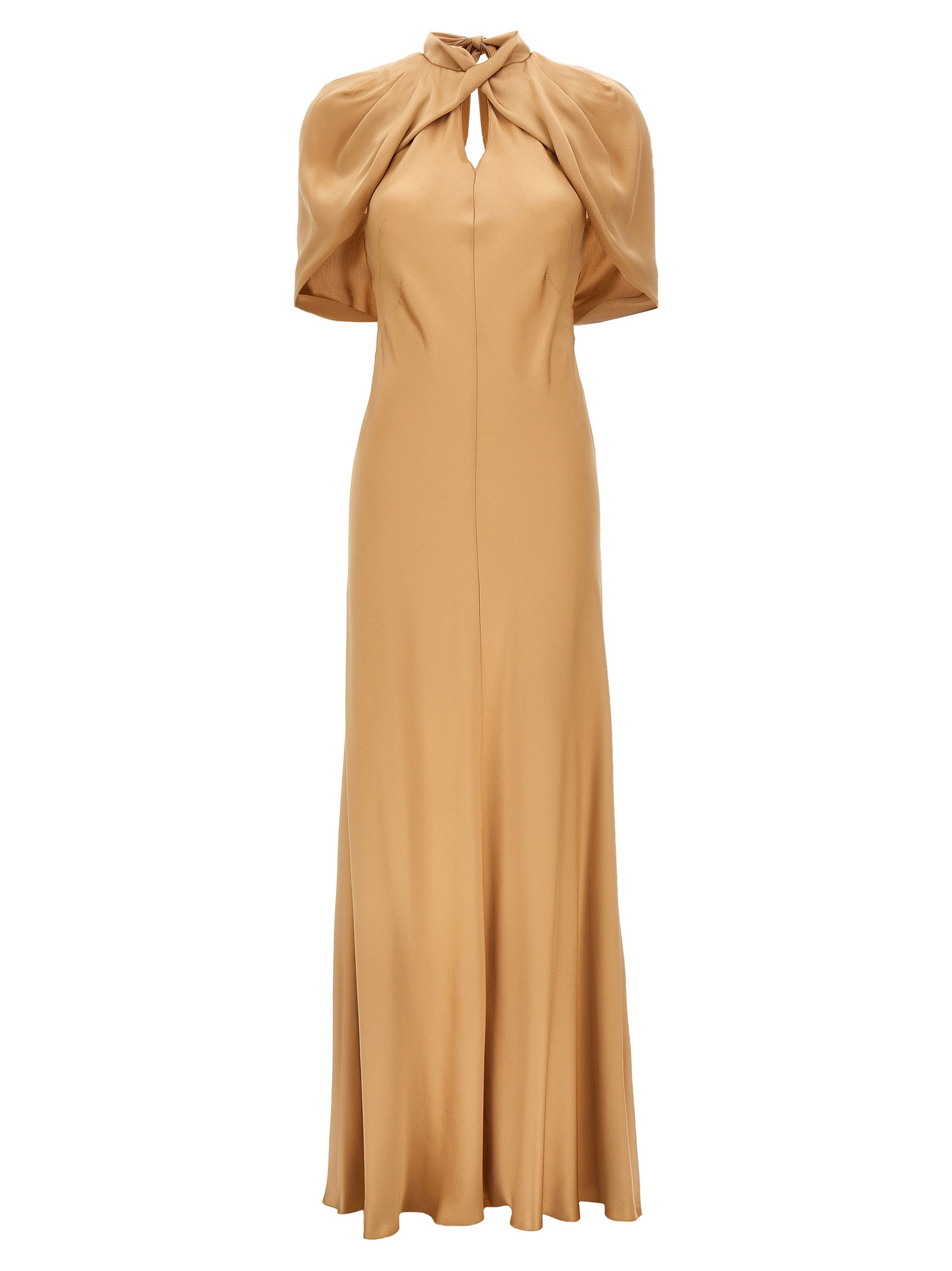 Alberta Ferretti Long Satin Dress