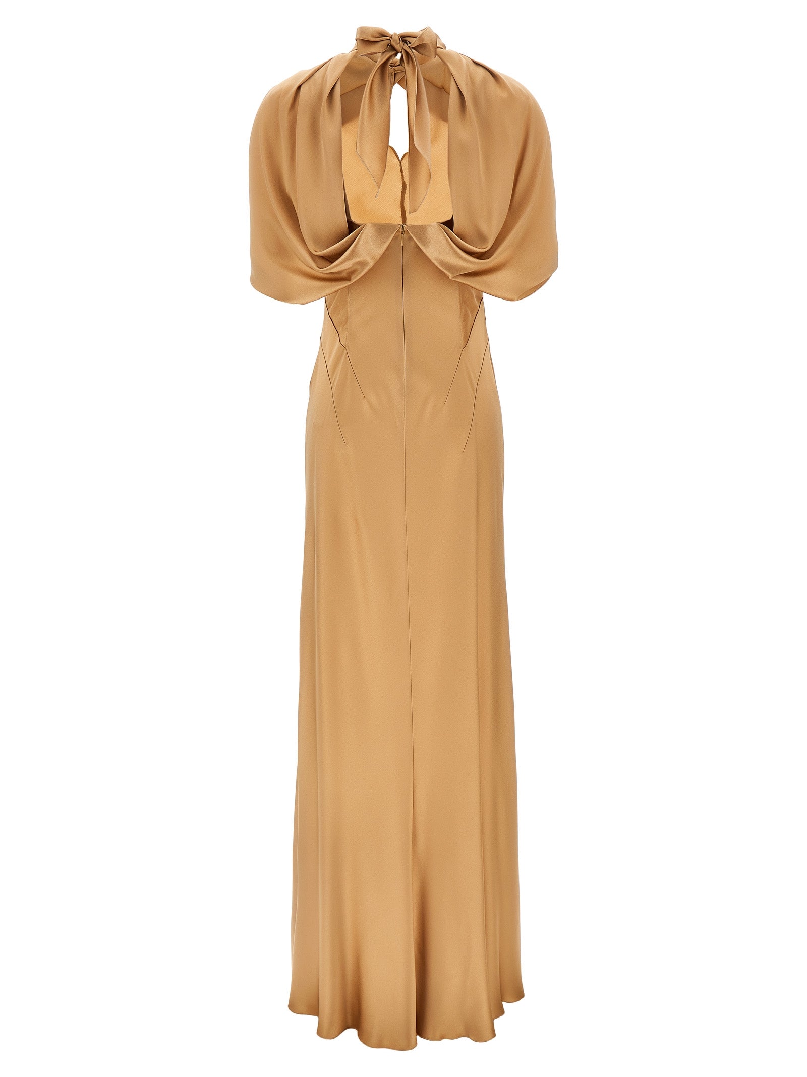 Alberta Ferretti Long Satin Dress