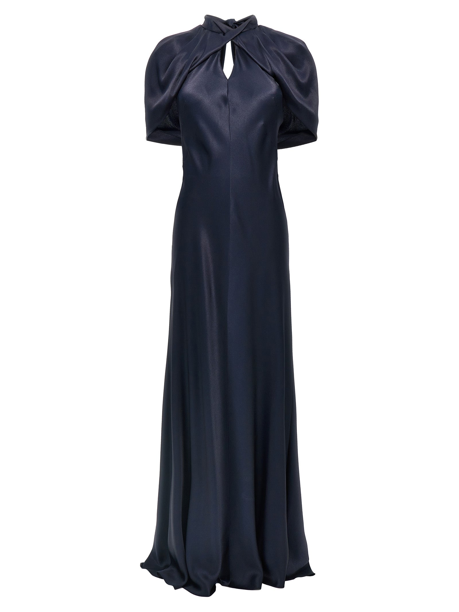 Alberta Ferretti Long Satin Dress