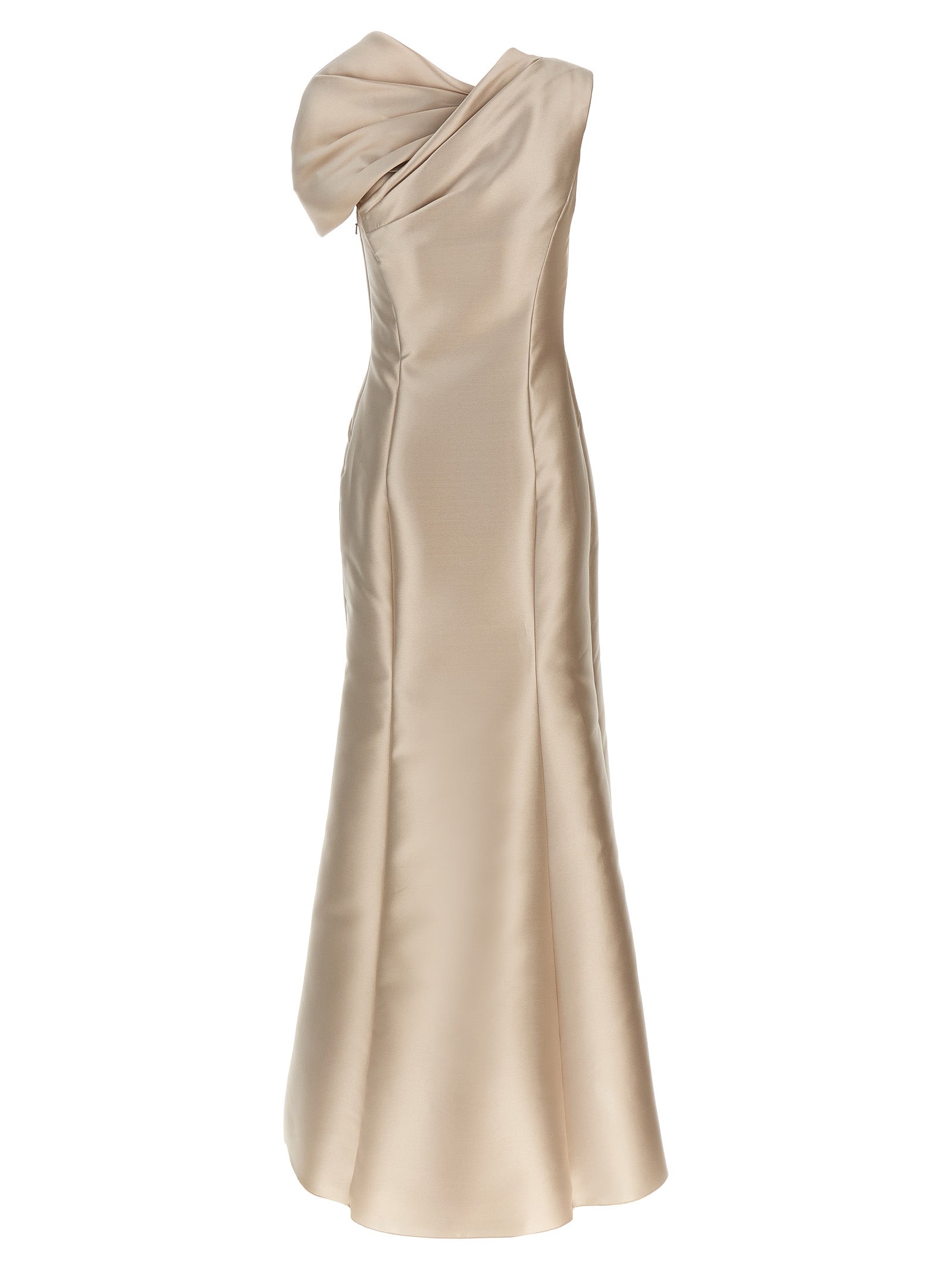 Alberta Ferretti Mikado Long Dress