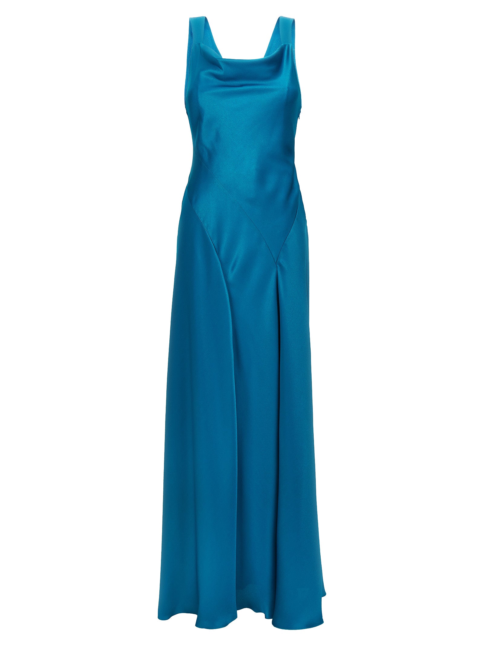 Alberta Ferretti Cut-Out Satin Dress